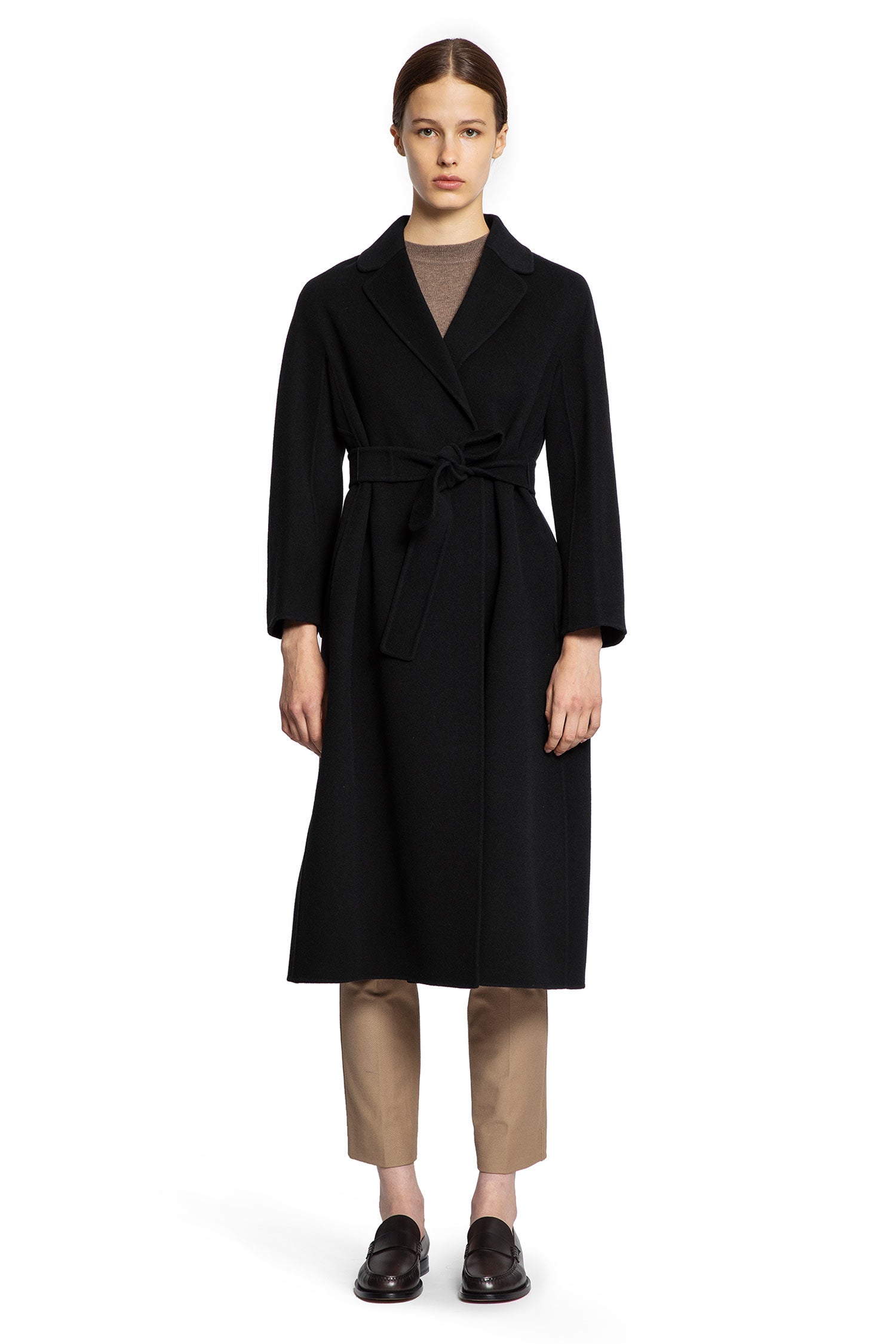 Wool Broadcloth Midi Coat - Antonioli.eu