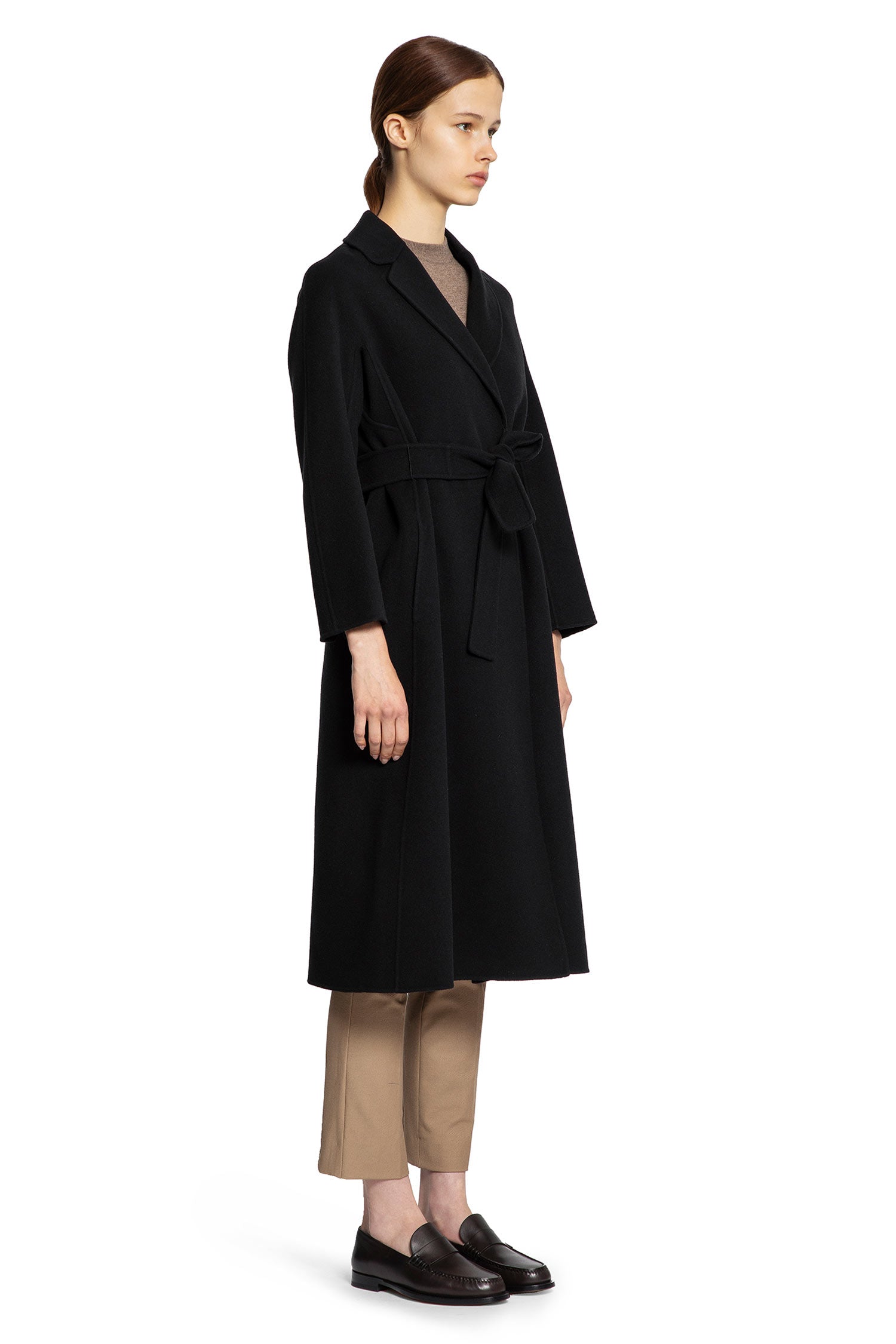 Wool Broadcloth Midi Coat - Antonioli.eu