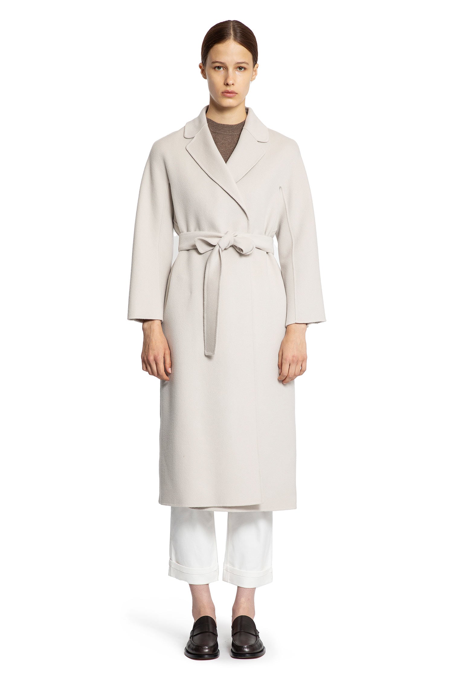 Wool Broadcloth Midi Coat