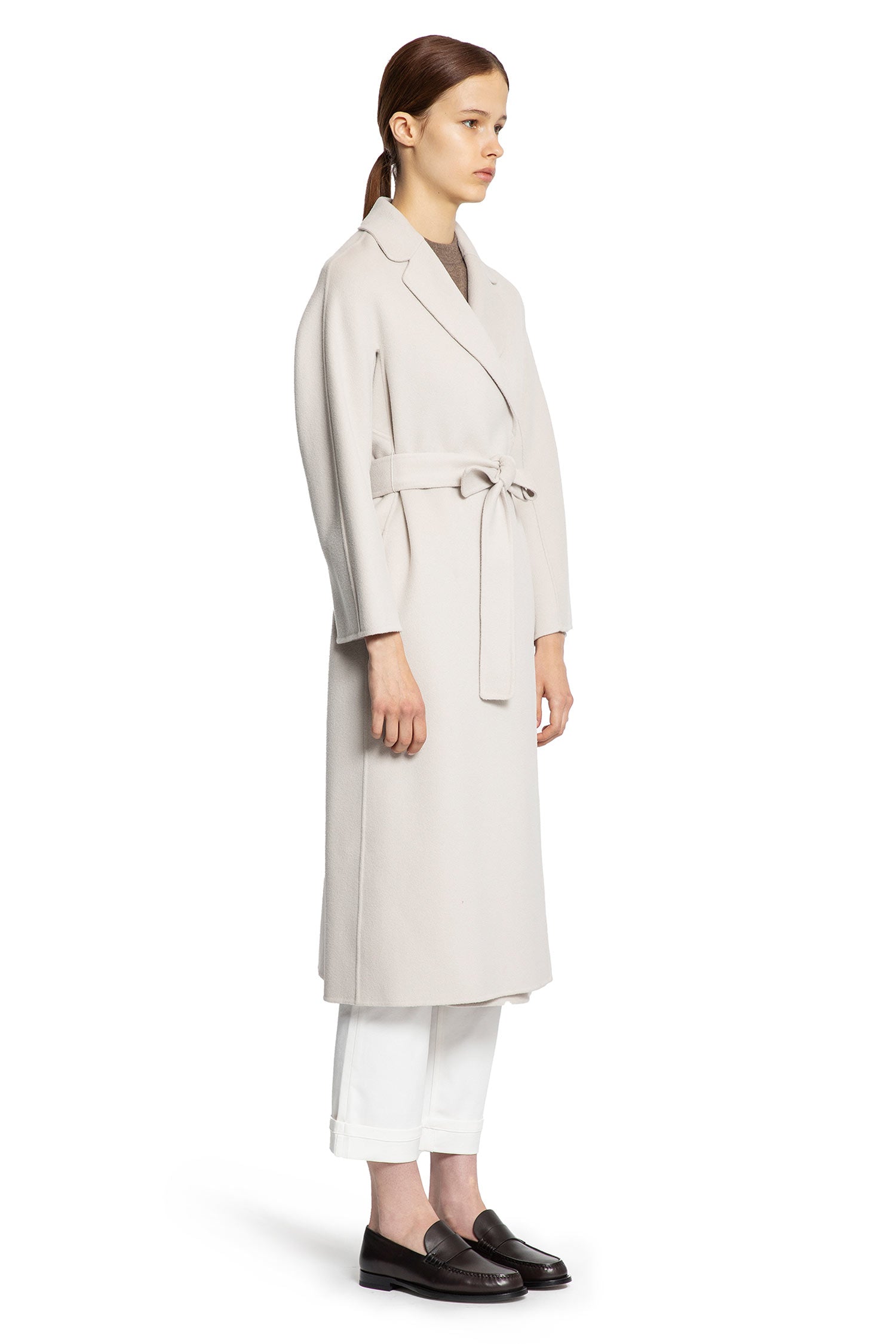 Wool Broadcloth Midi Coat