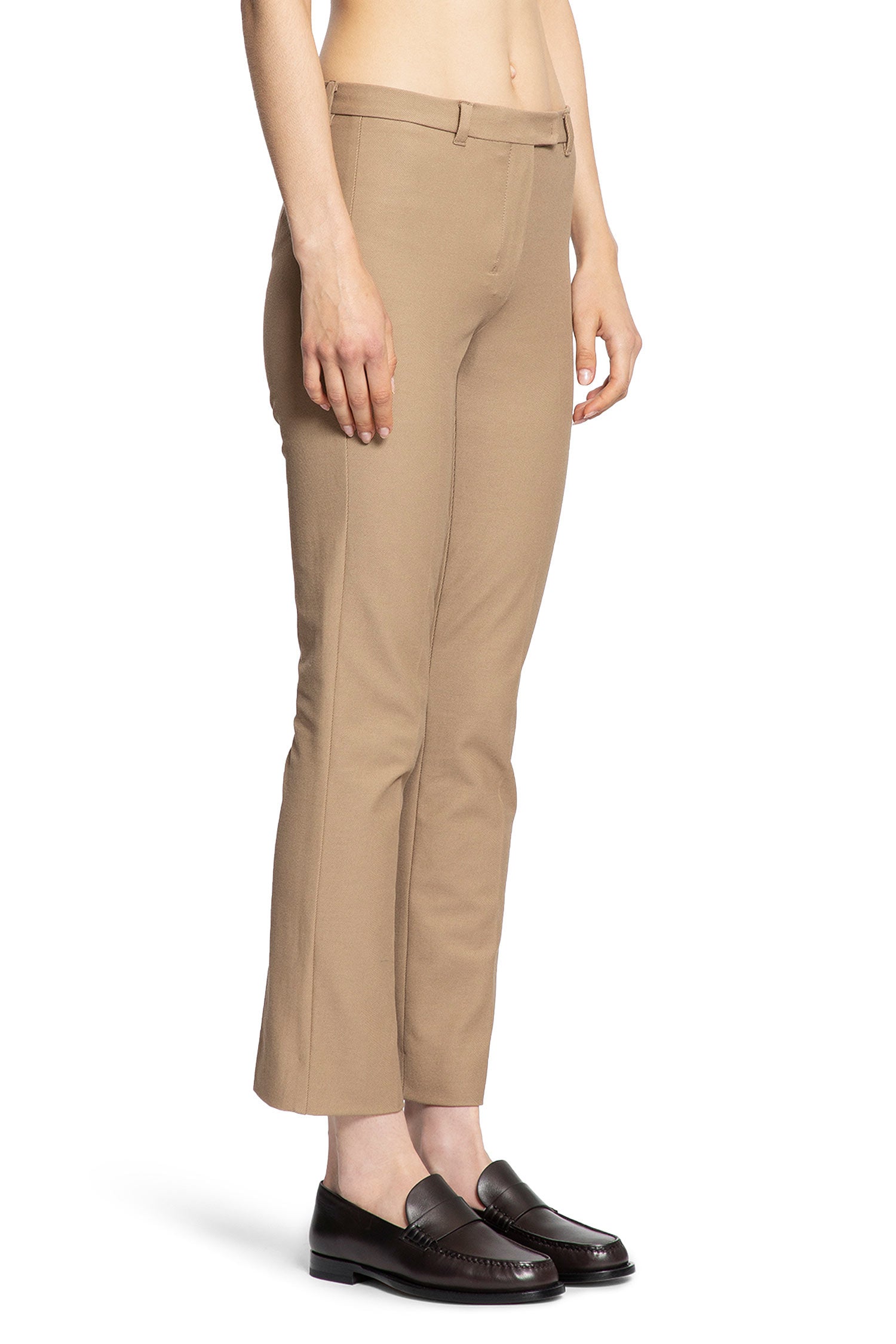 Stretch Cotton Blend Trousers - Antonioli.eu