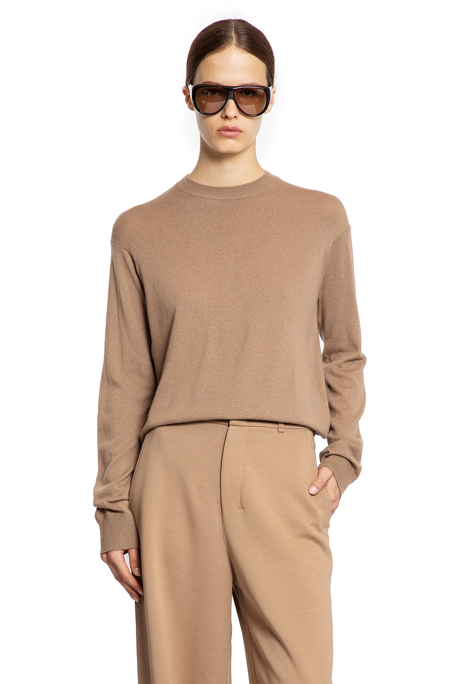 Elbow Patch Wool Sweater - Antonioli.eu