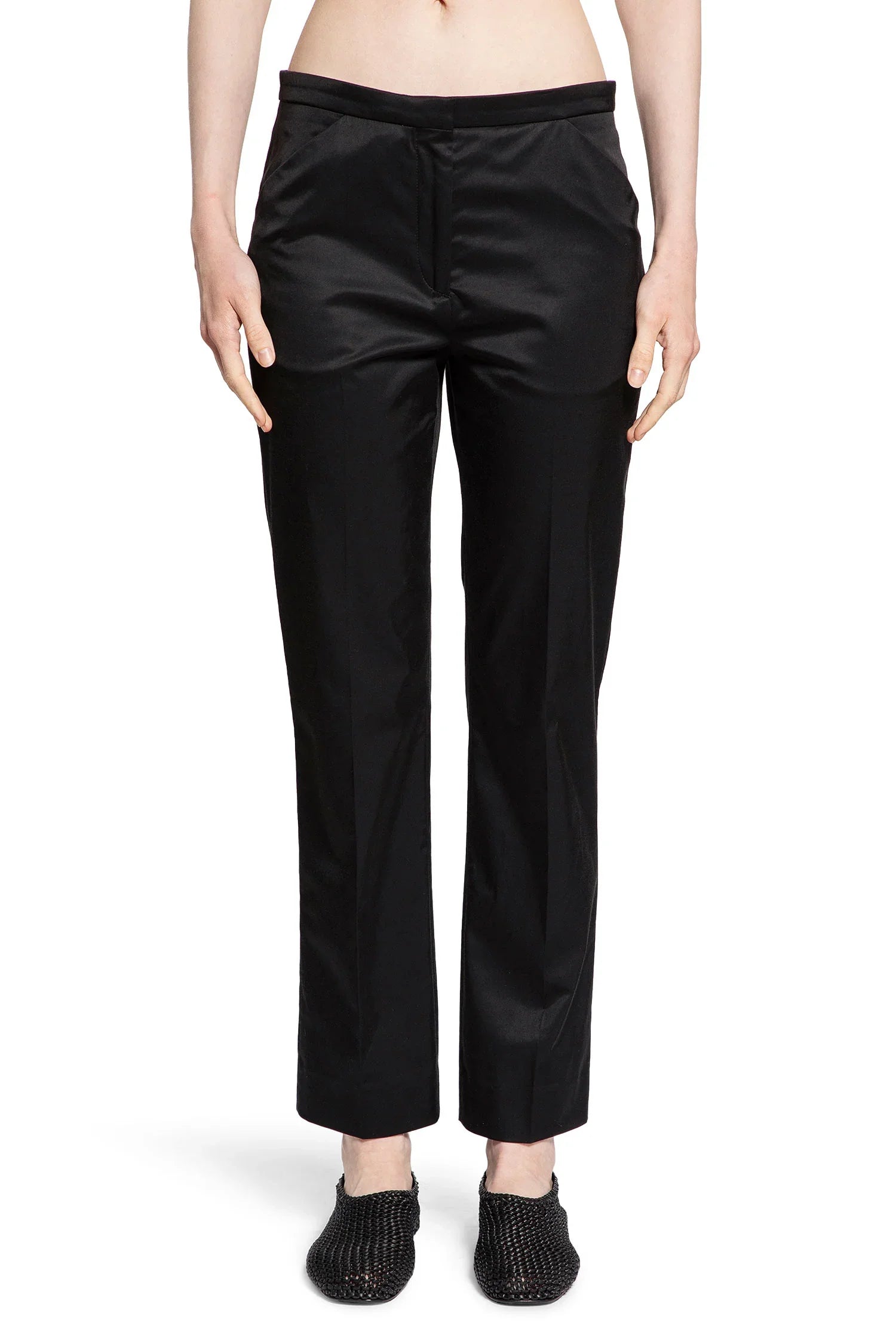 Cropped straight trousers - Antonioli.eu