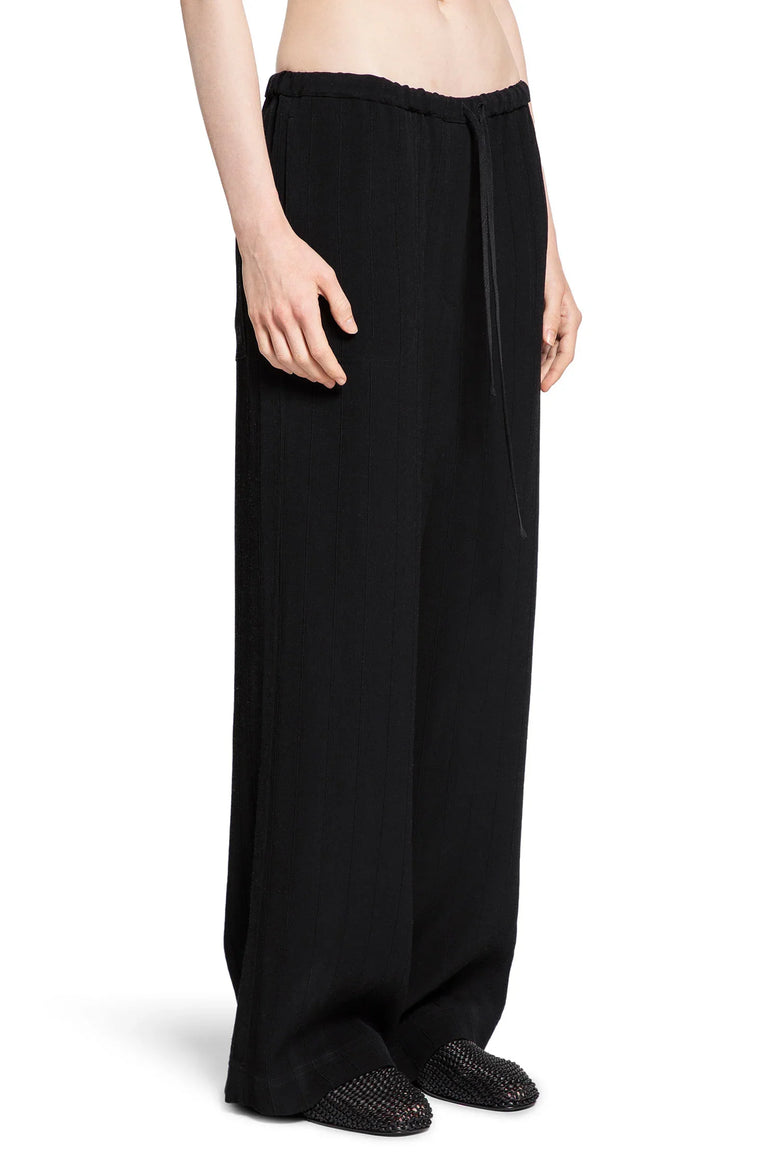 Woven Stripe Drawstring Trousers - Antonioli.eu