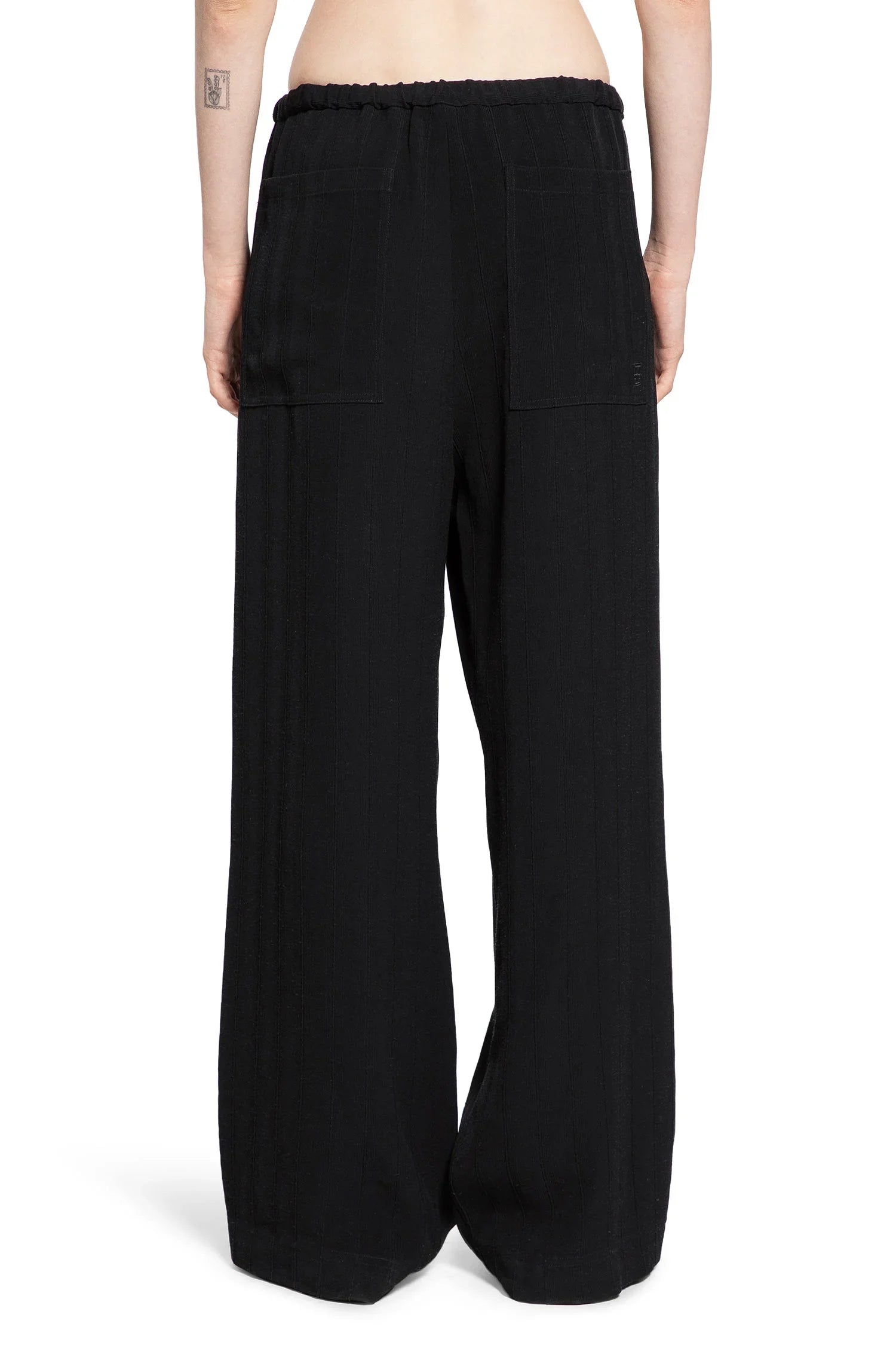 Woven Stripe Drawstring Trousers - Antonioli.eu