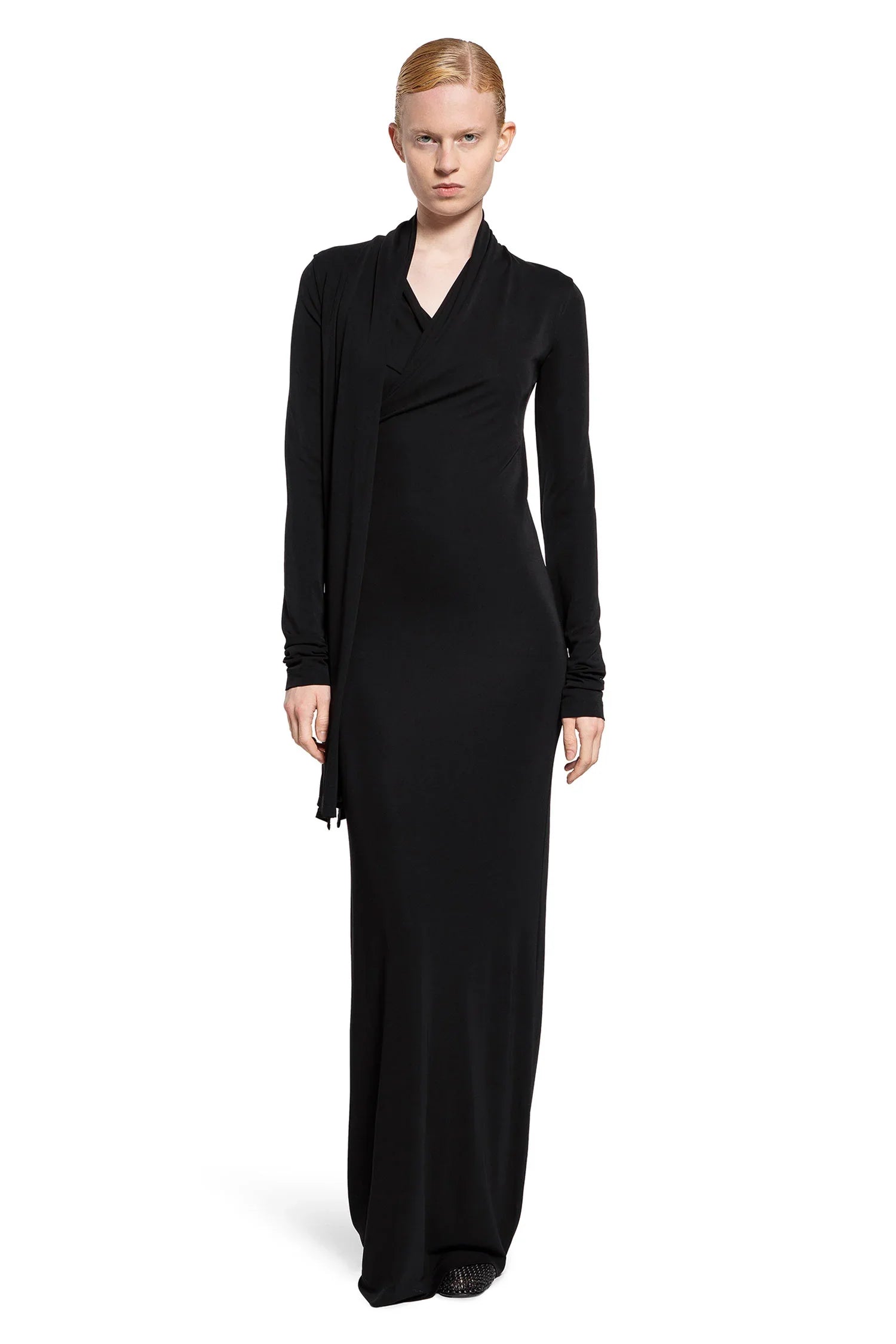 Overlapped Jersey Dress - Antonioli.eu
