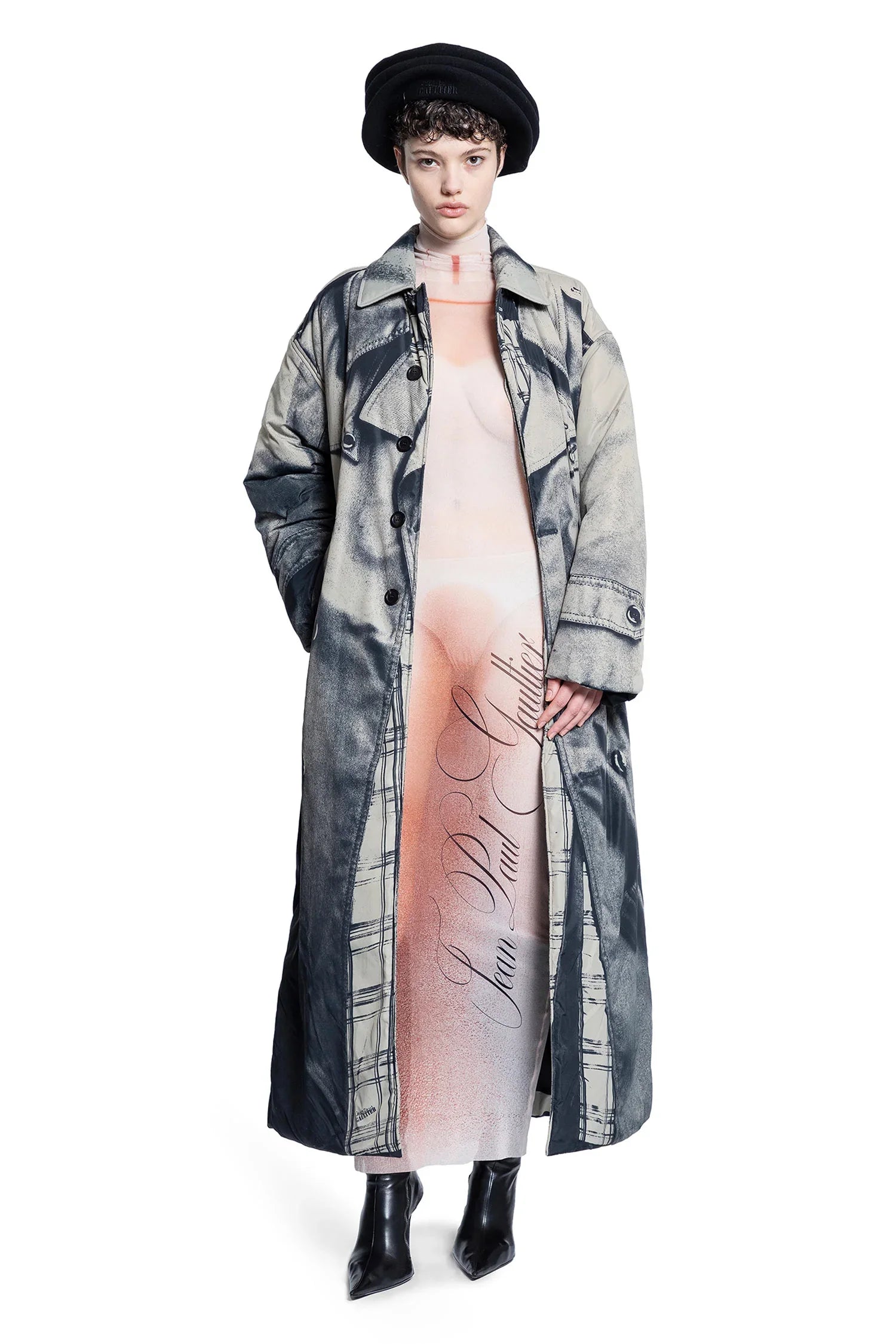 ''Le Classique'' Mesh Turtleneck Dress - Antonioli.eu