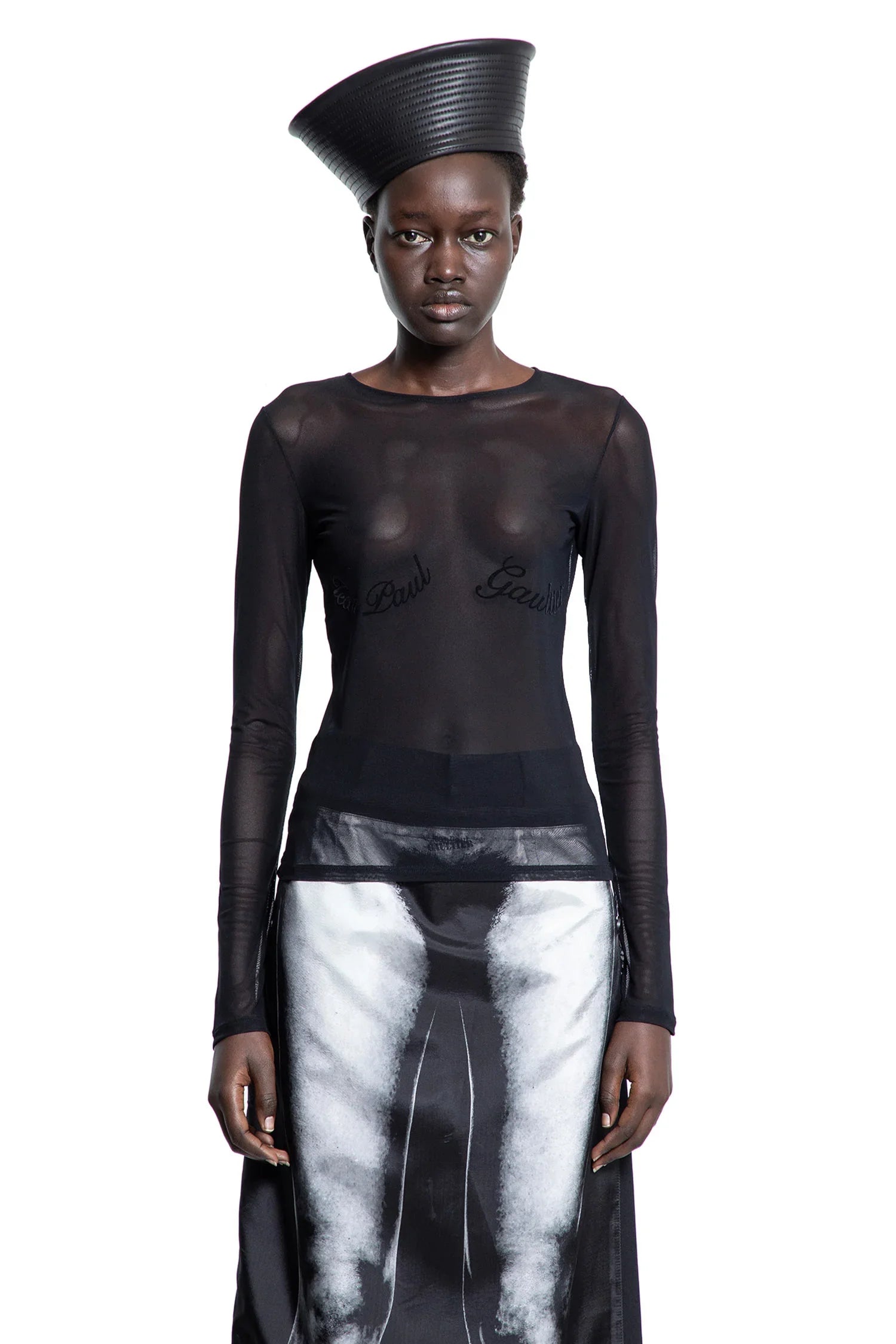 The Jean Paul Gaultier Flocked Top - Antonioli.eu