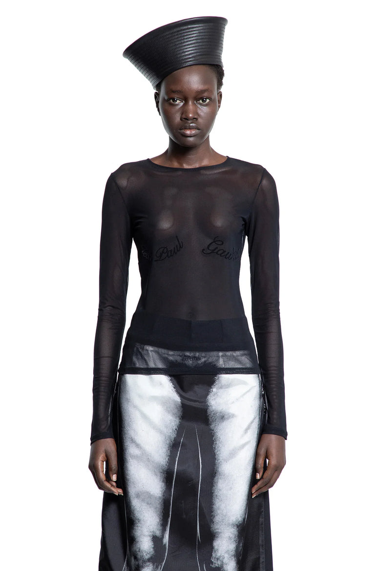 The Jean Paul Gaultier Flocked Top - Antonioli.eu
