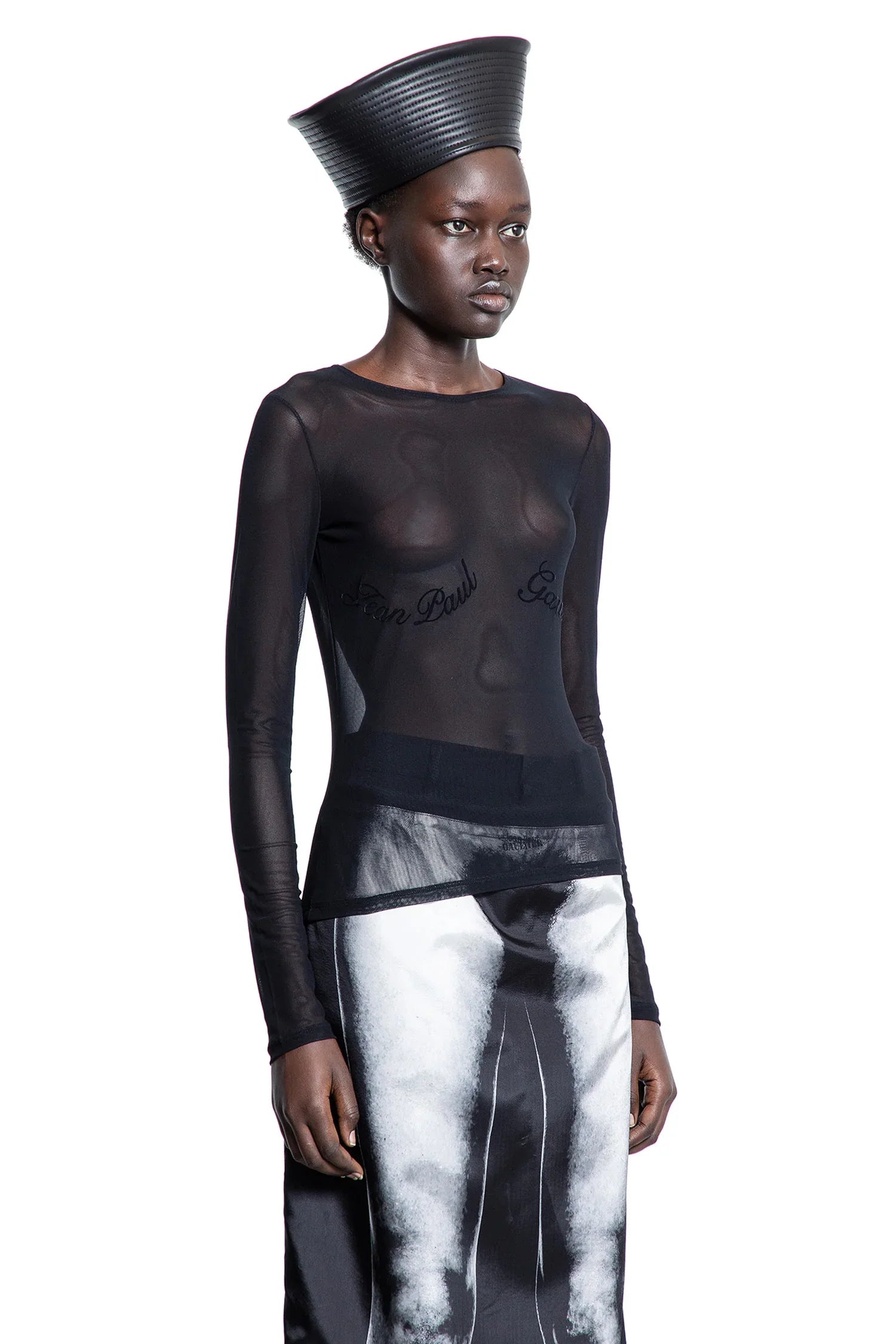 The Jean Paul Gaultier Flocked Top - Antonioli.eu