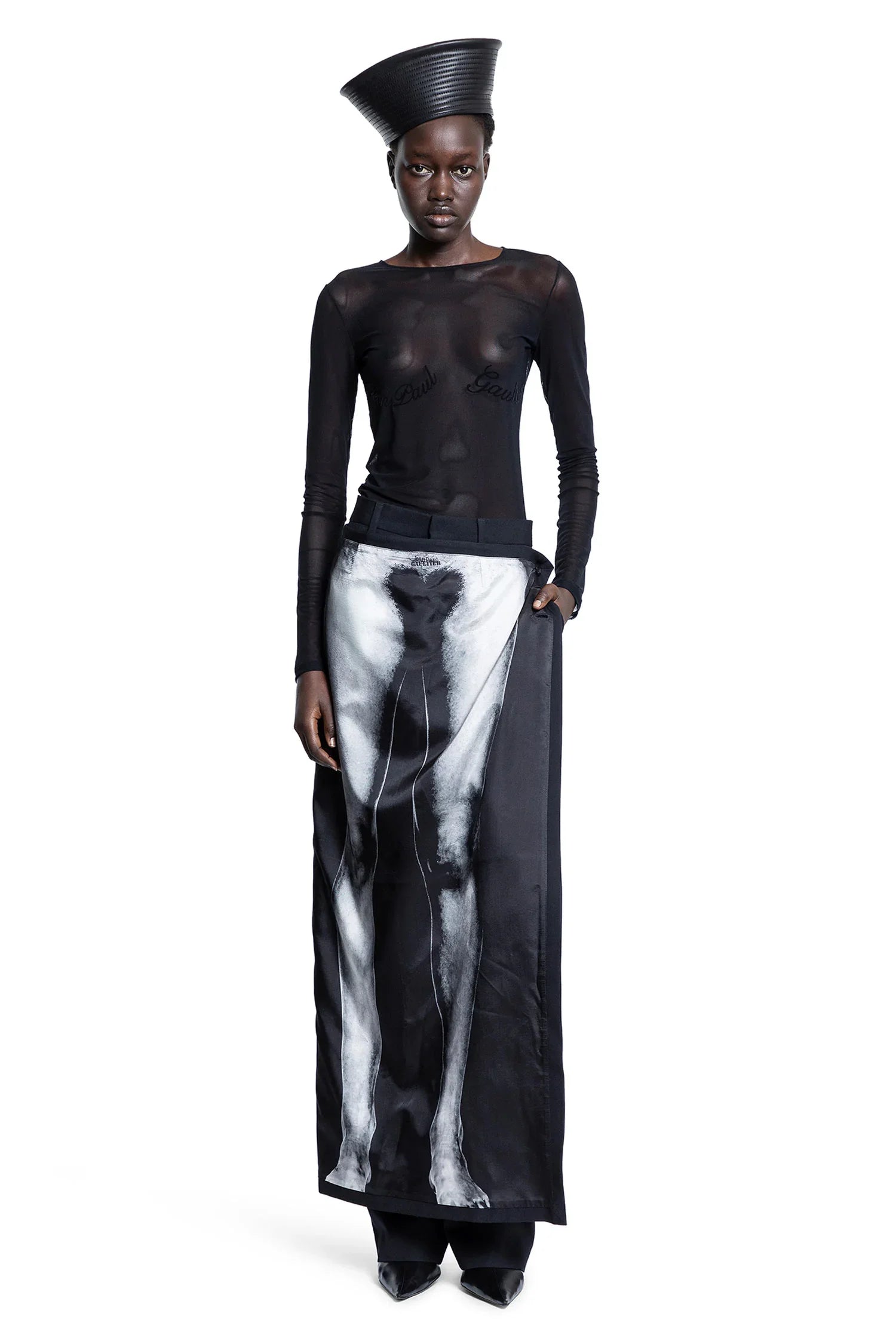 The Jean Paul Gaultier Flocked Top - Antonioli.eu