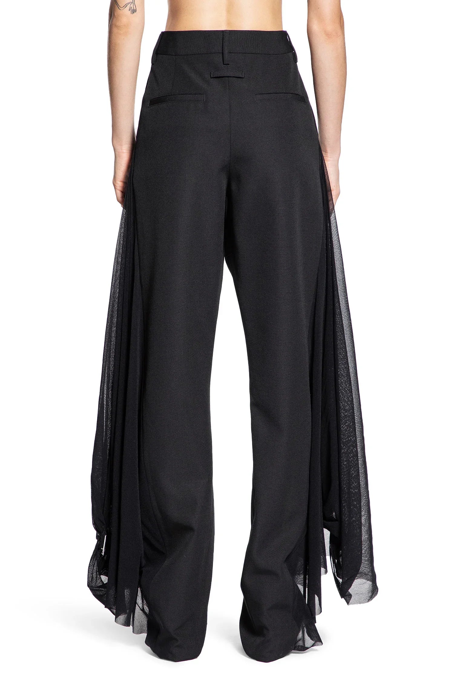 Tailored Pants with Mesh Sarong - Antonioli.eu