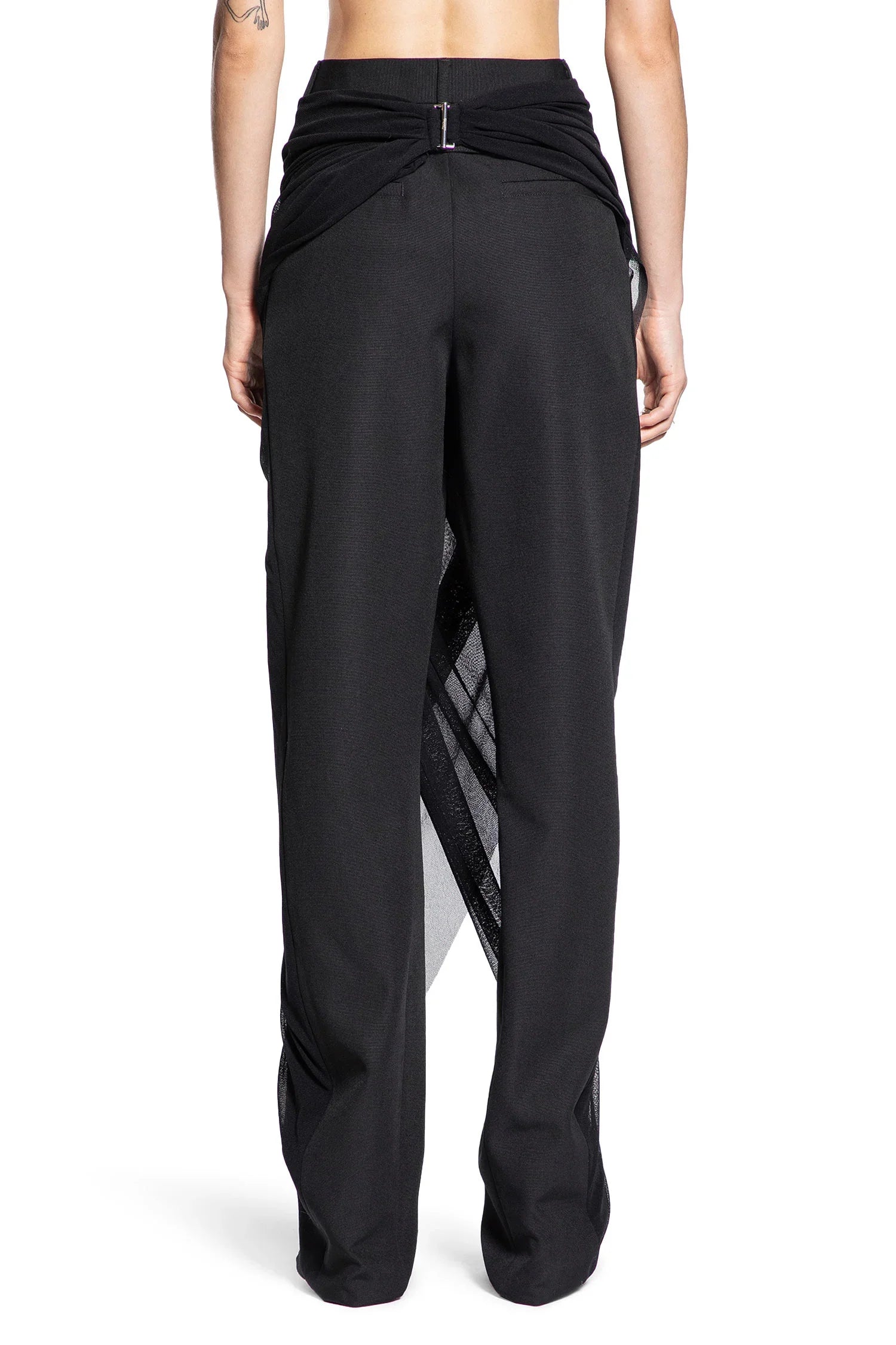 Tailored Pants with Mesh Sarong - Antonioli.eu