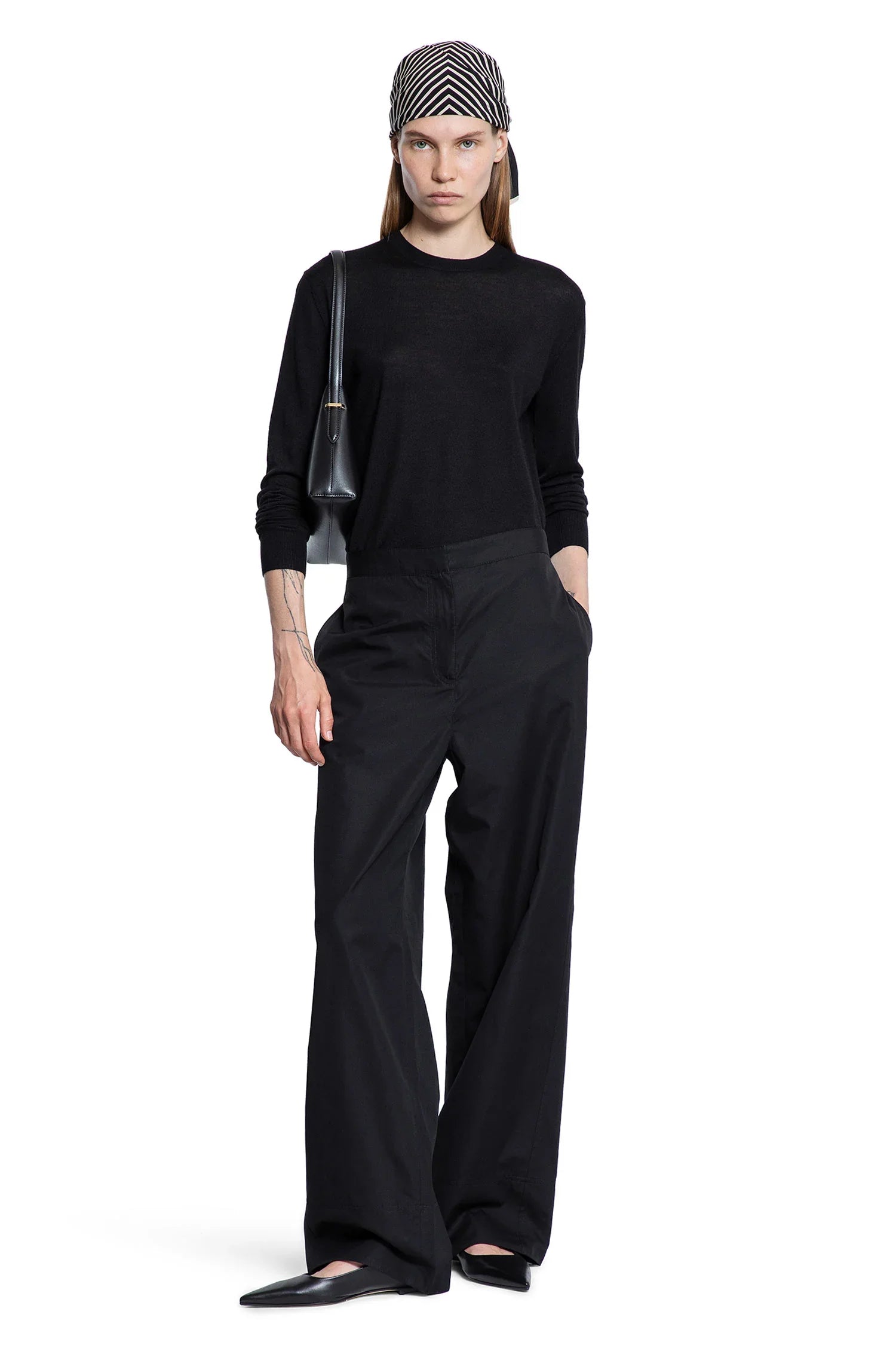 TOTEME WOMAN BLACK TROUSERS - Antonioli.eu
