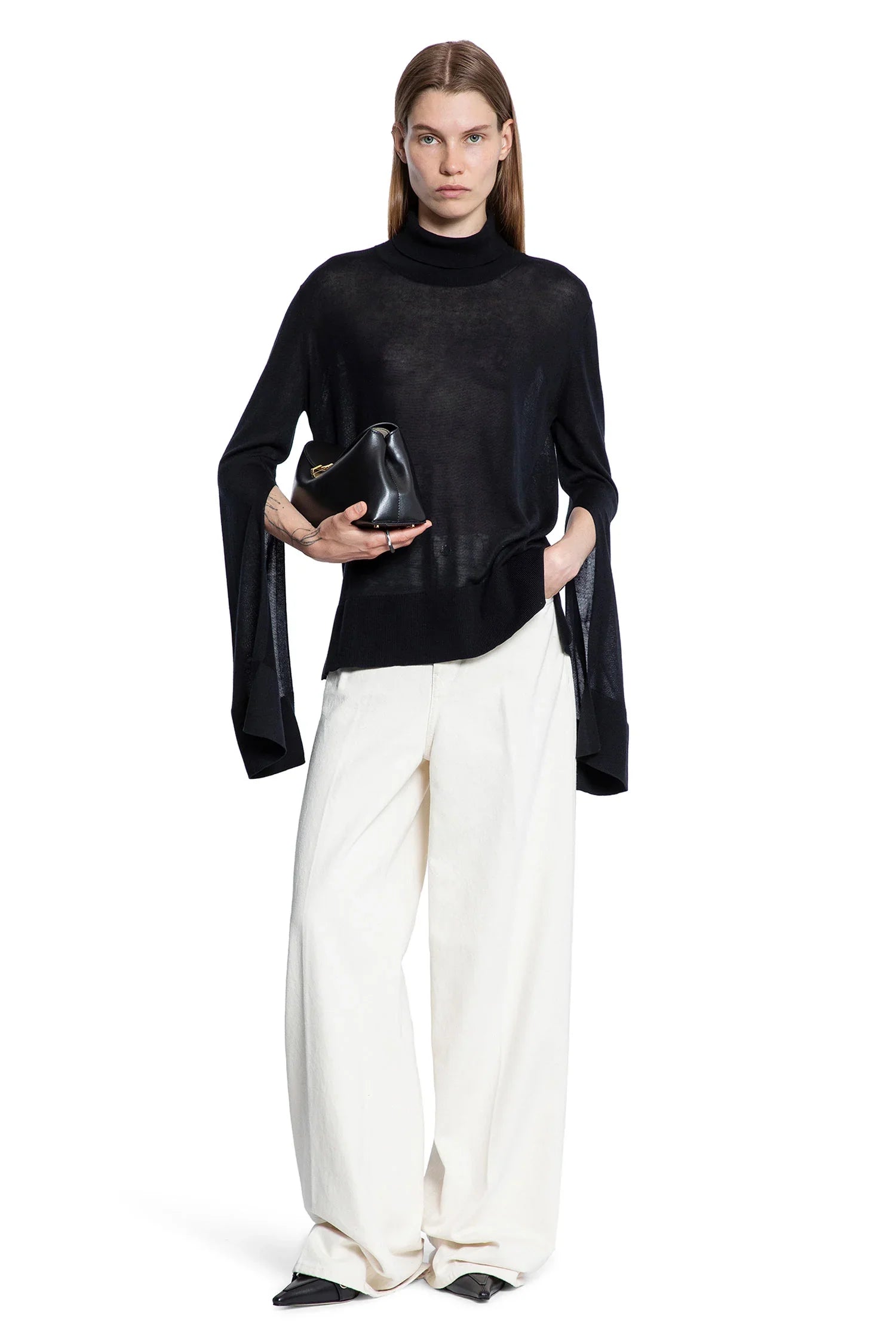 Slit Sleeve Turtleneck - Antonioli.eu