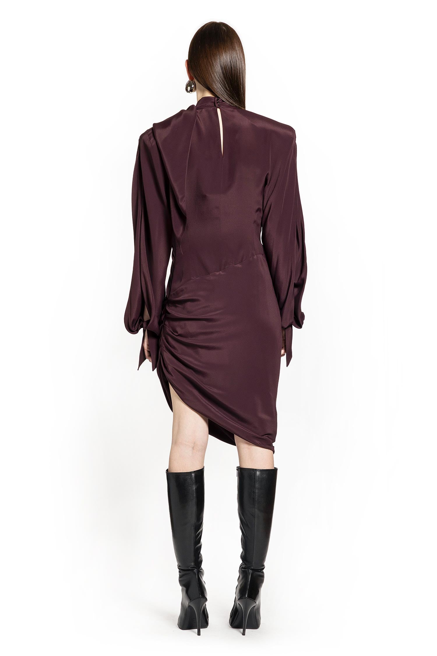 Draped Scarf Dress