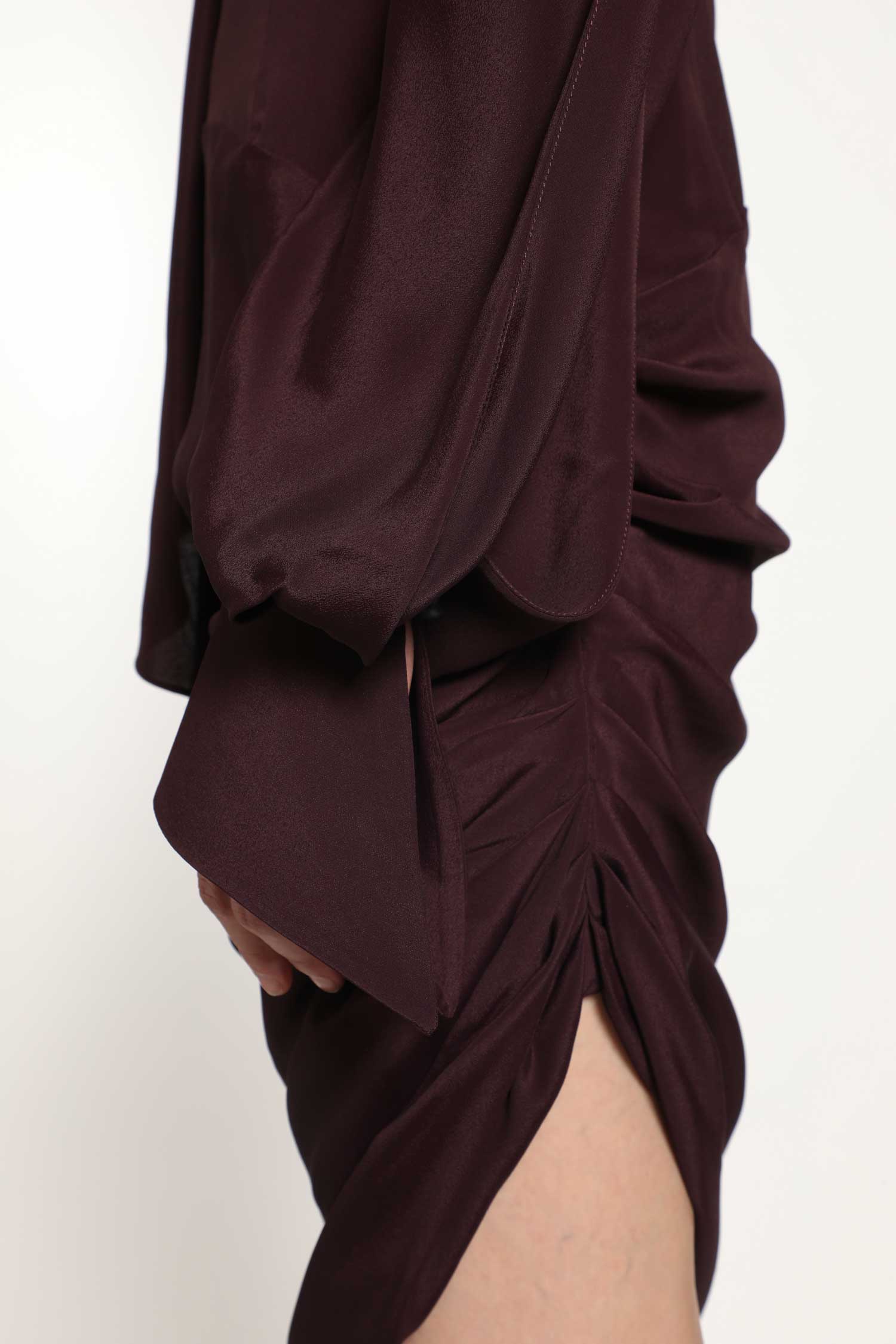 Draped Scarf Dress