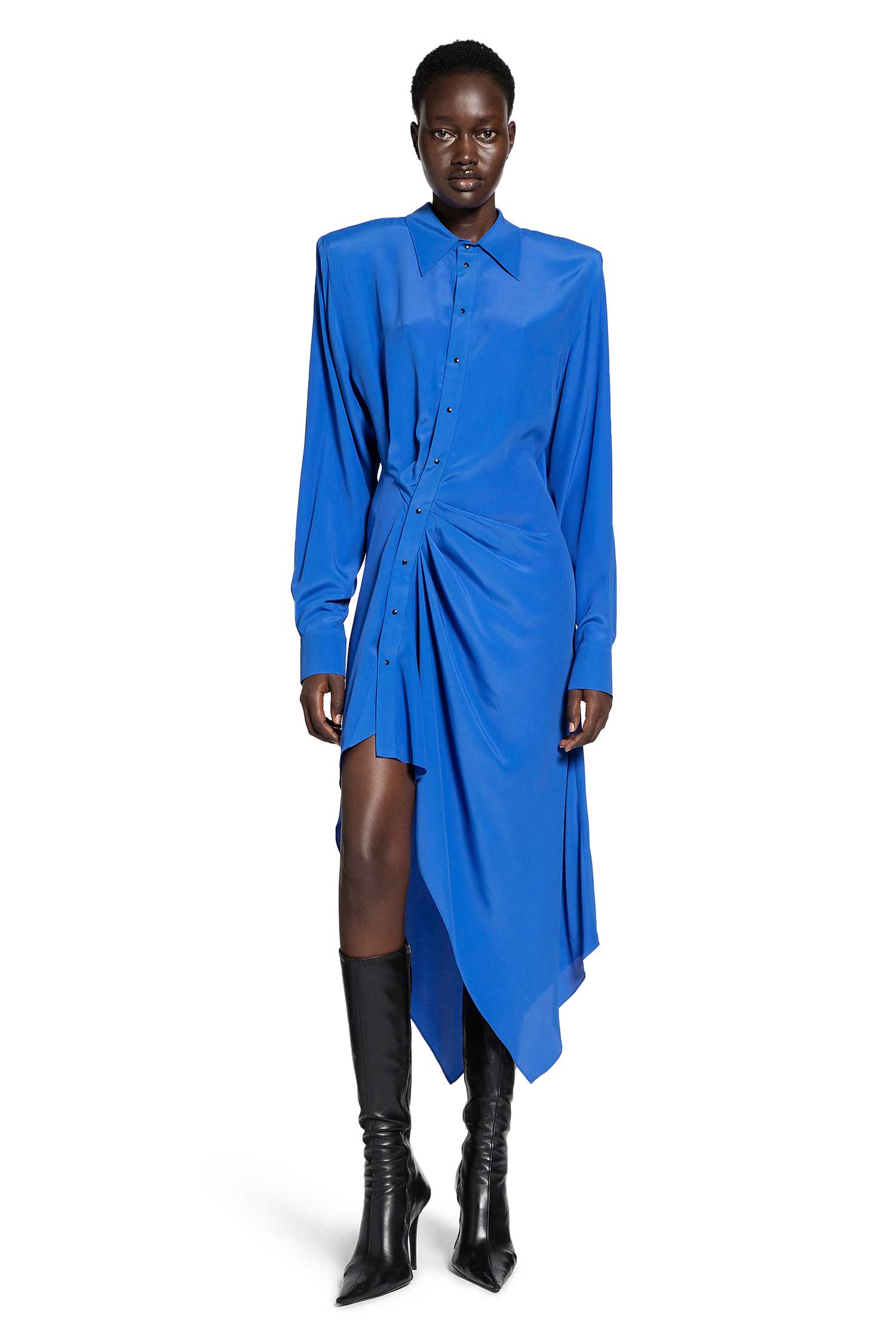 Asymmetric Shirt Dress