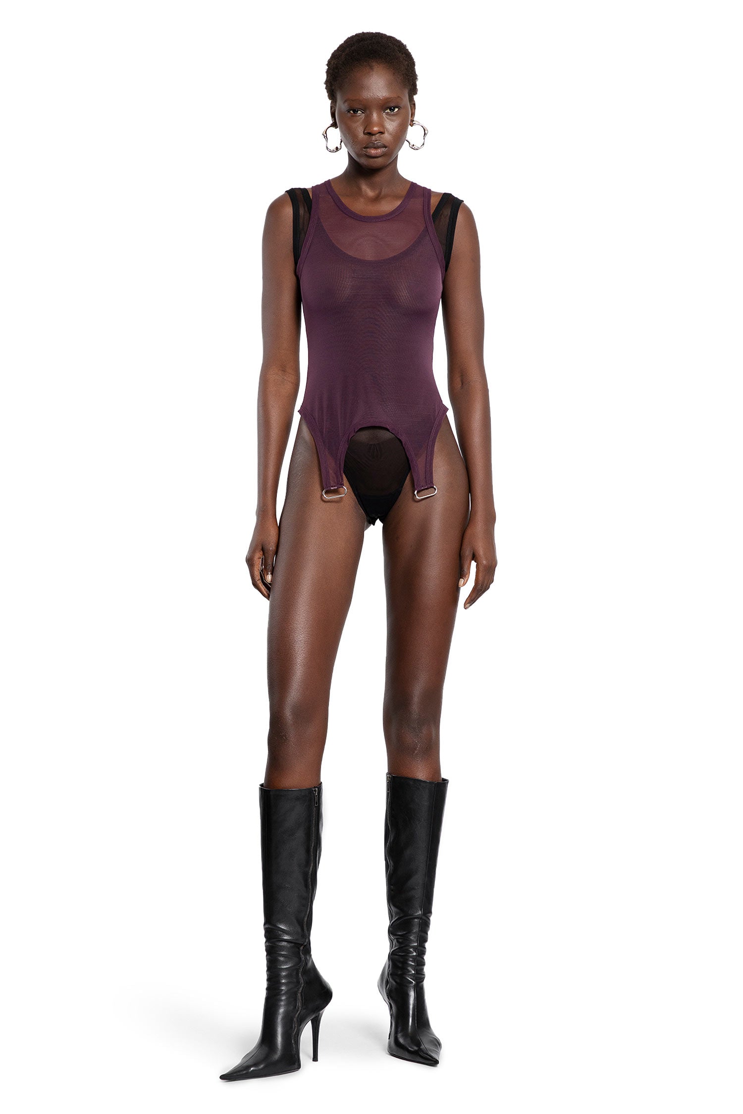 Layered Top in Mesh - Antonioli.eu