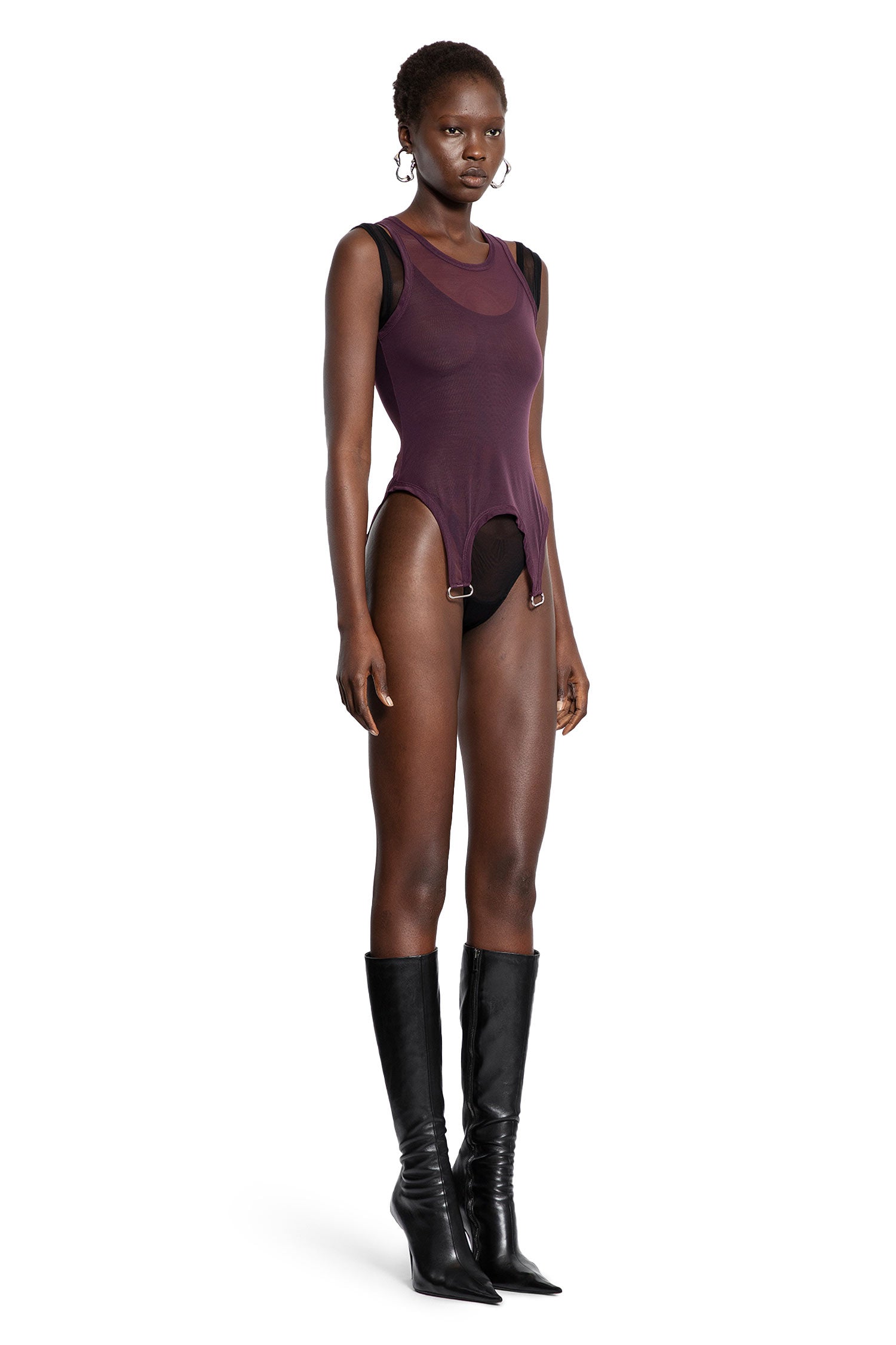 Layered Top in Mesh - Antonioli.eu