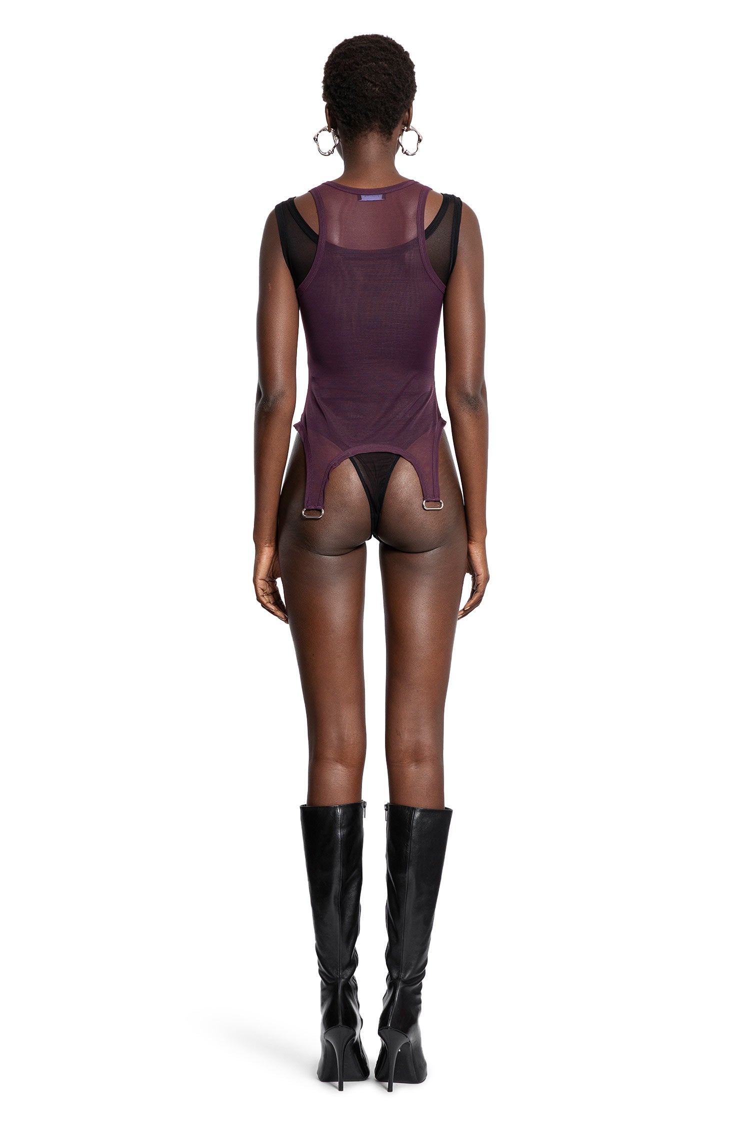Layered Top in Mesh - Antonioli.eu