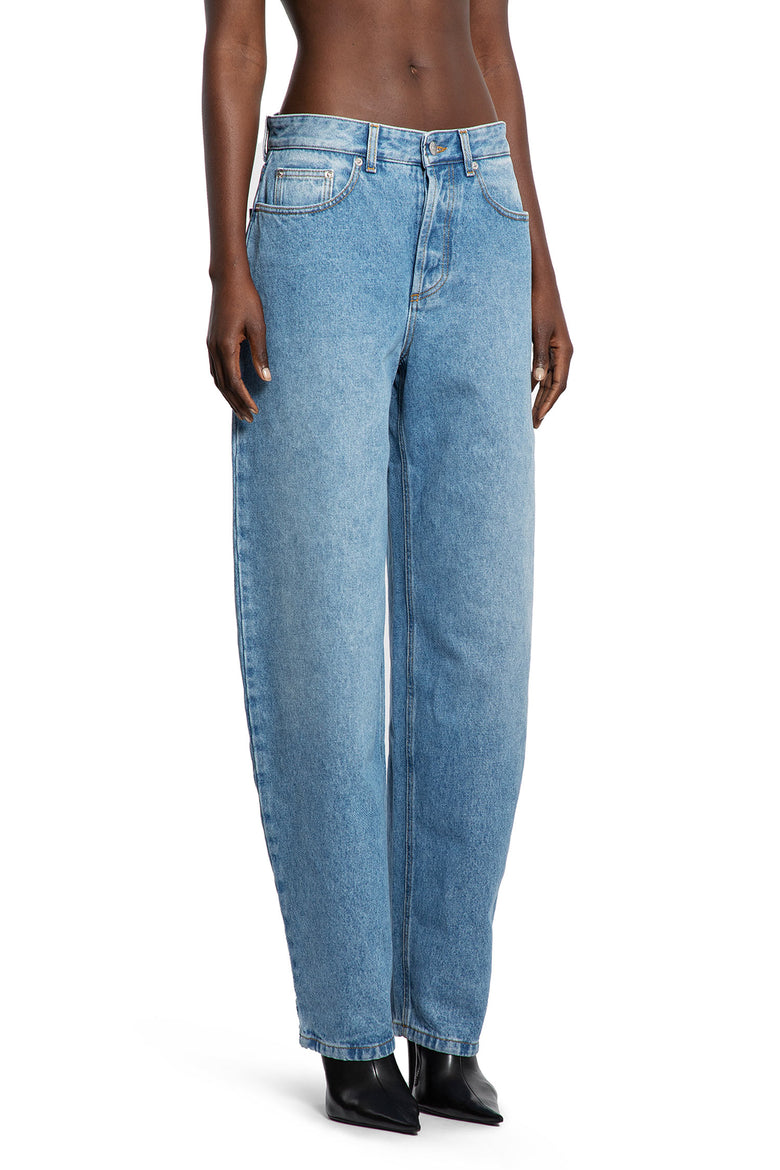 Laced-up Wide-Leg Jeans - Antonioli.eu