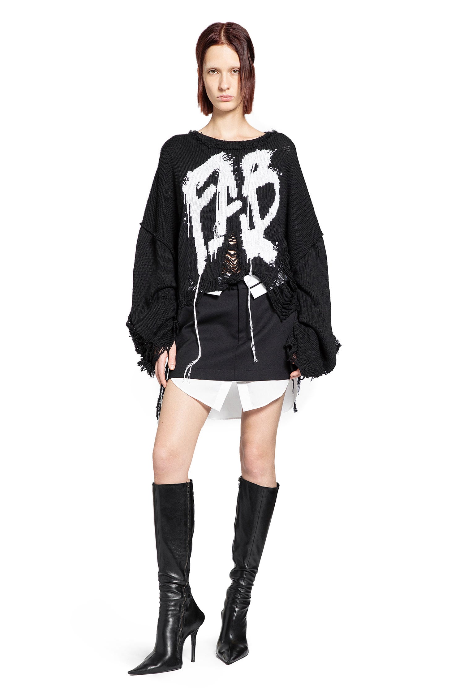 Fab Distressed Sweater - Antonioli.eu