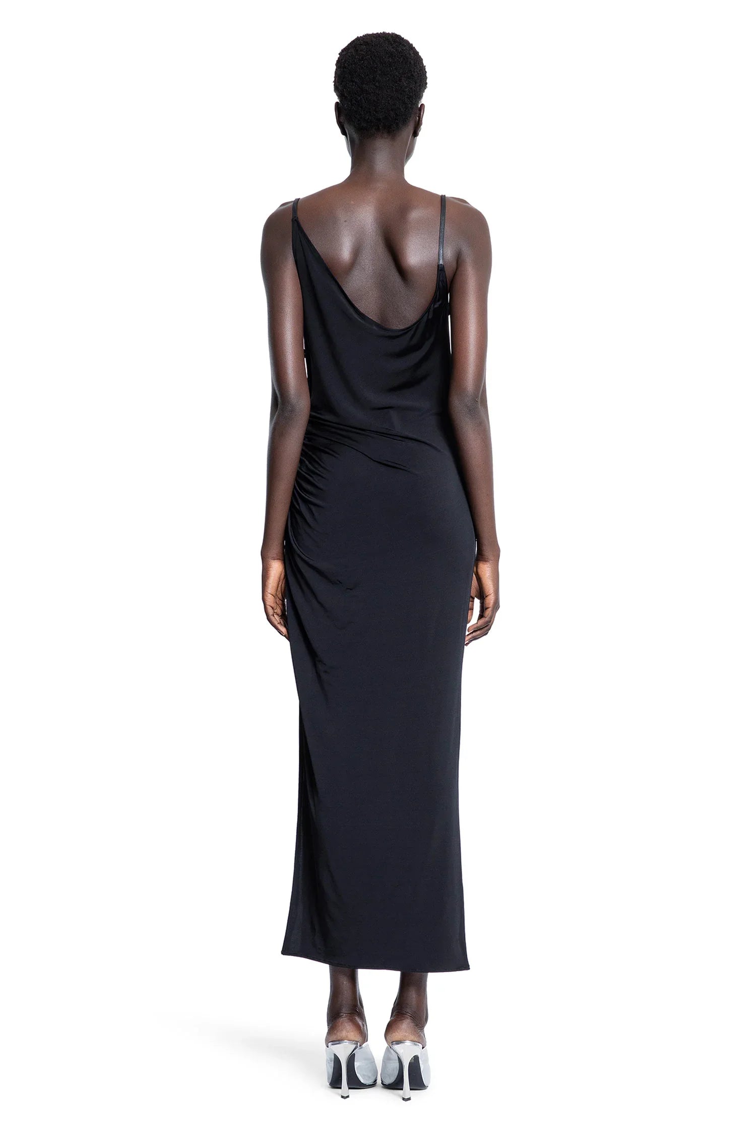 Asymetrical Buckled Strap Dress - Antonioli.eu