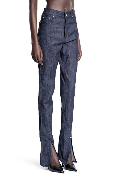 Pierced Raw Denim Skinny Jeans - Antonioli.eu