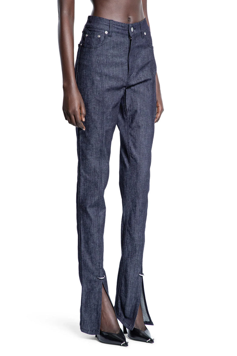 Pierced Raw Denim Skinny Jeans - Antonioli.eu