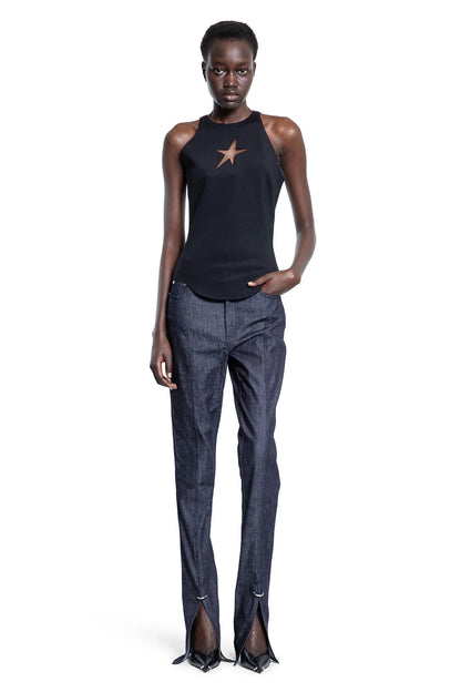 Pierced Raw Denim Skinny Jeans - Antonioli.eu