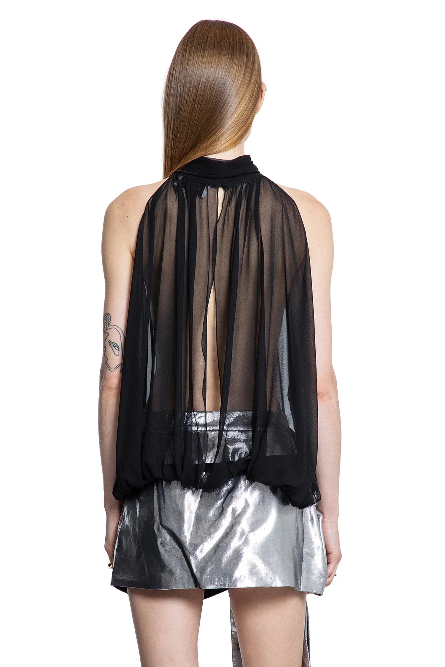 MONOT WOMAN BLACK TOPS - Antonioli.eu