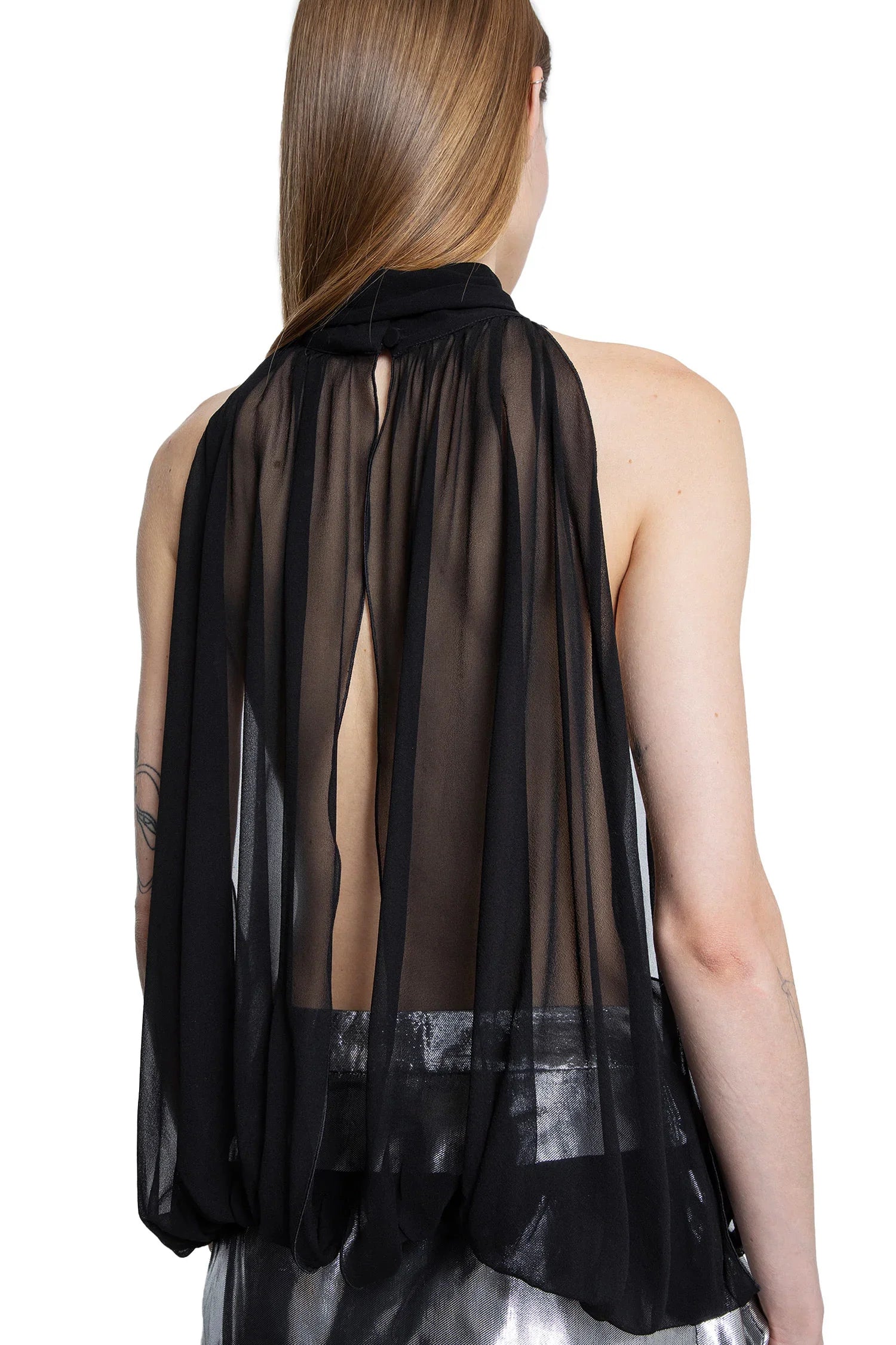 MONOT WOMAN BLACK TOPS - Antonioli.eu