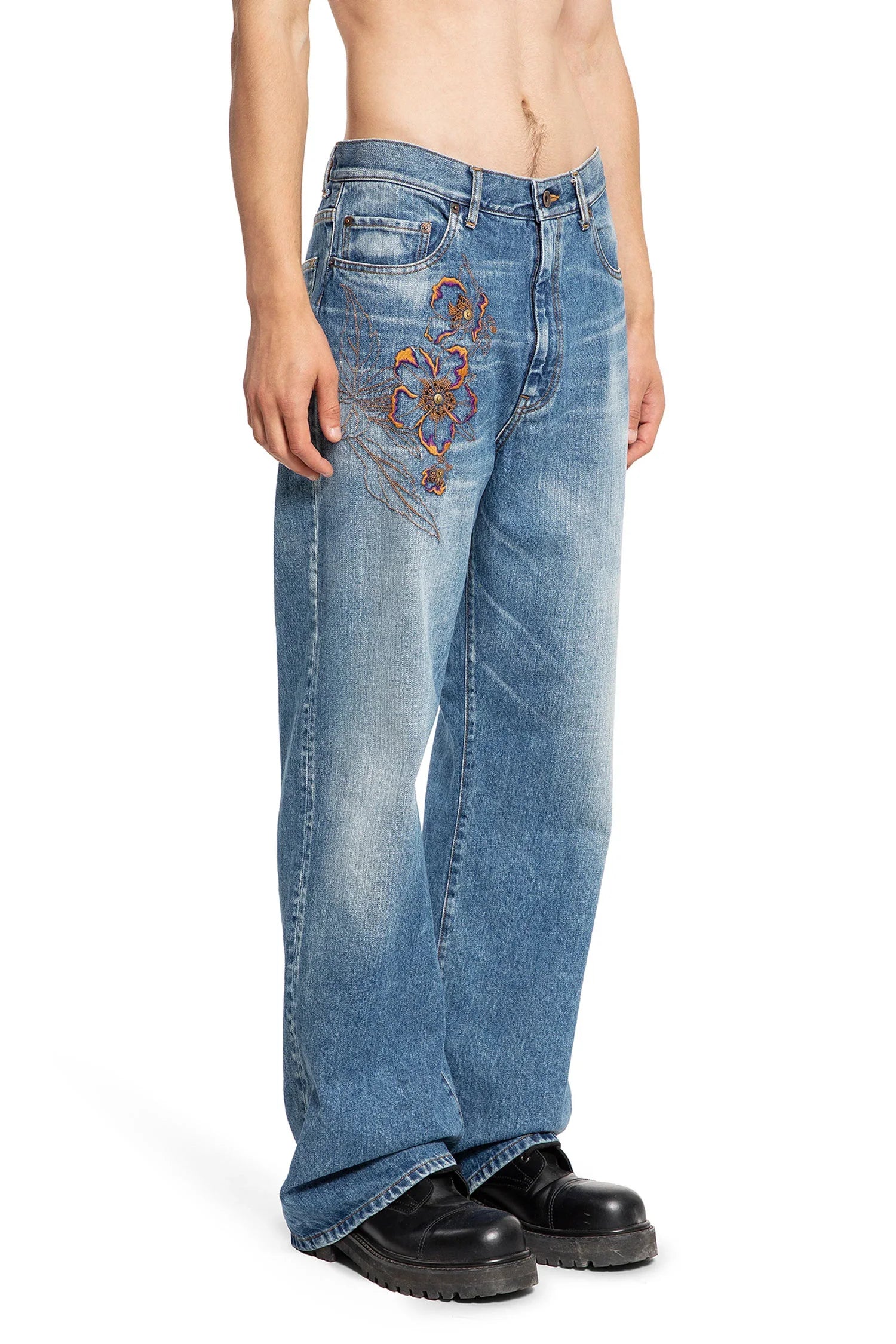 Embroidered jeans - Antonioli.eu