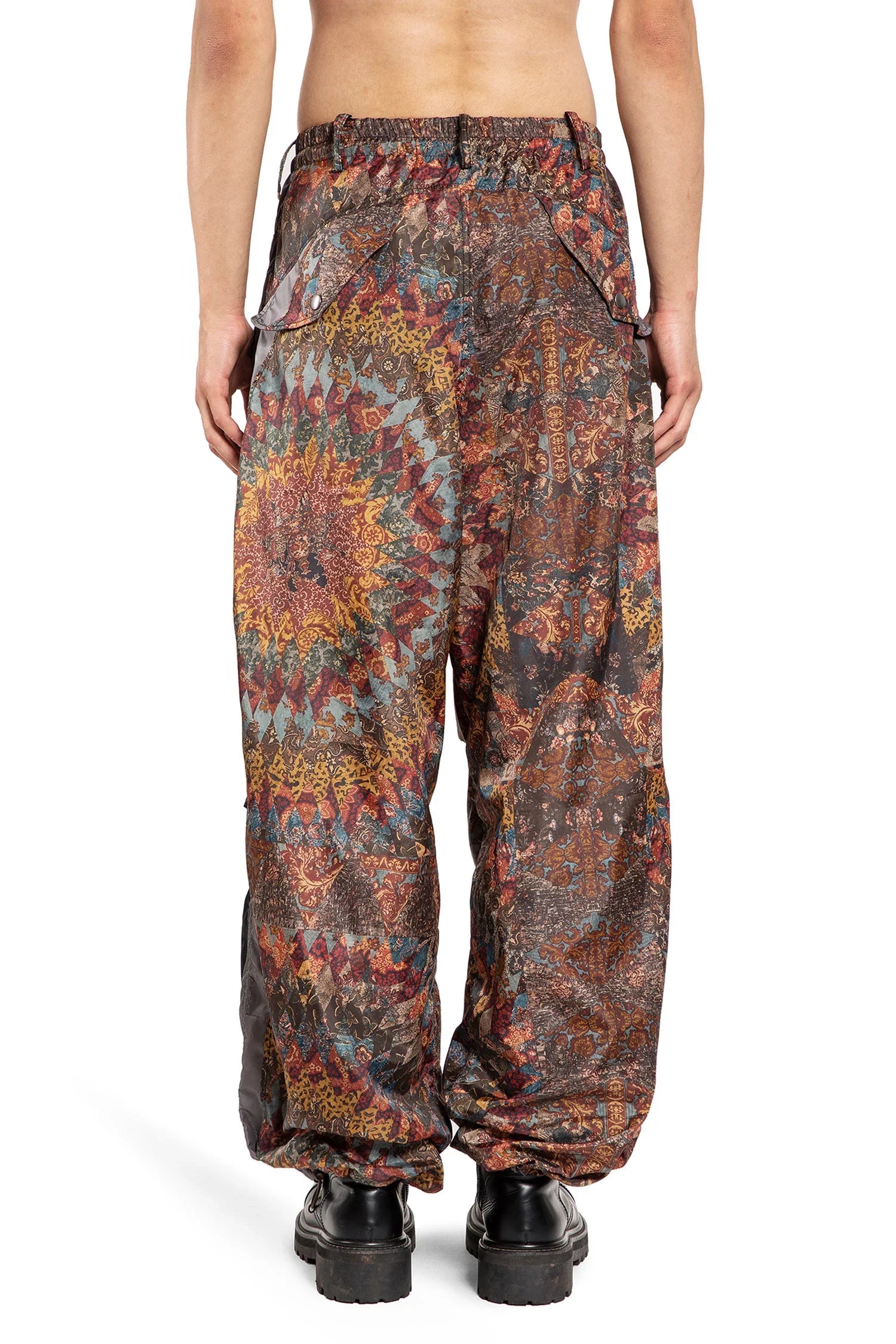 Printed Nylon Baggy Pants - Antonioli.eu