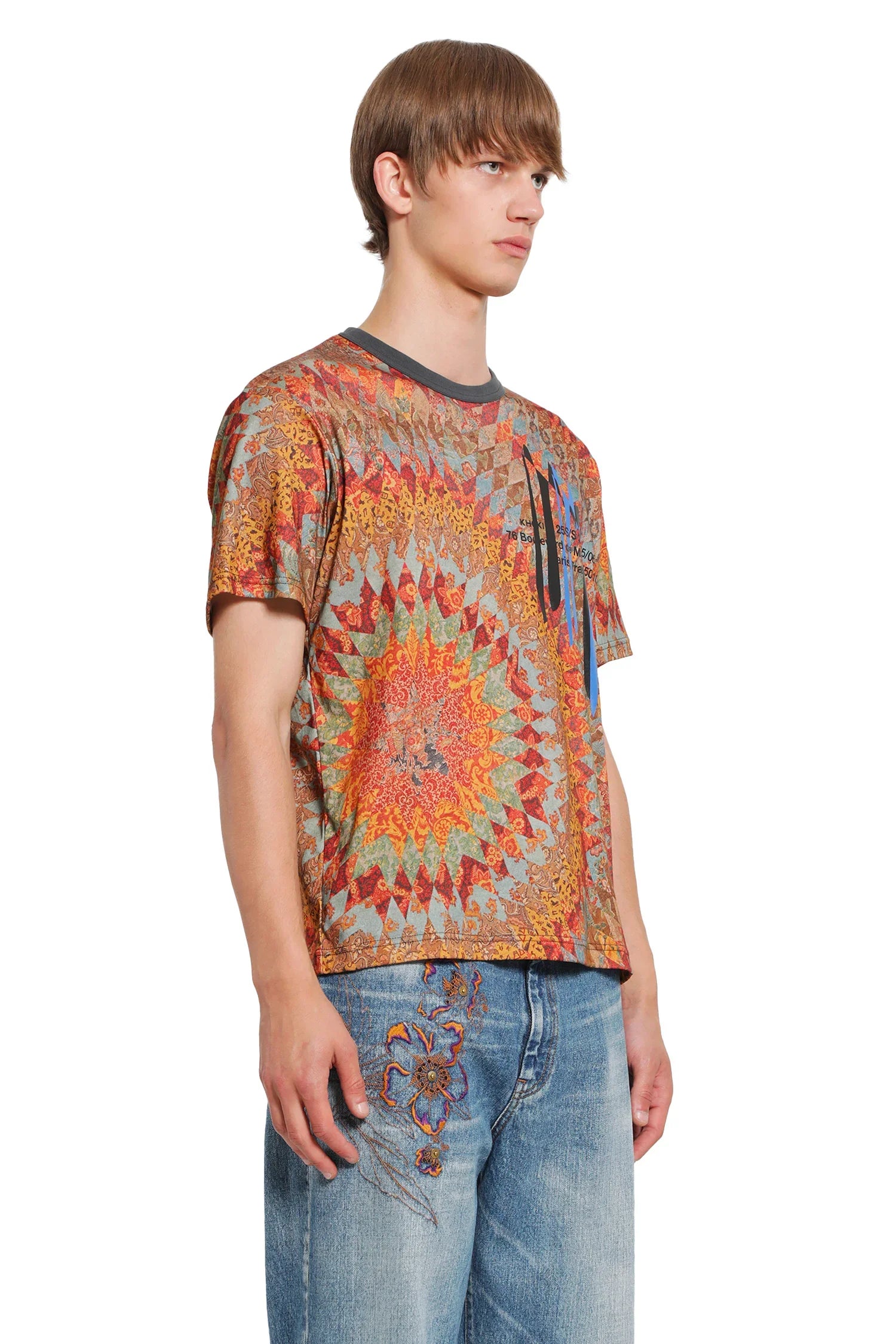 Printed Boulevard De Magenta T-Shirt - Antonioli.eu