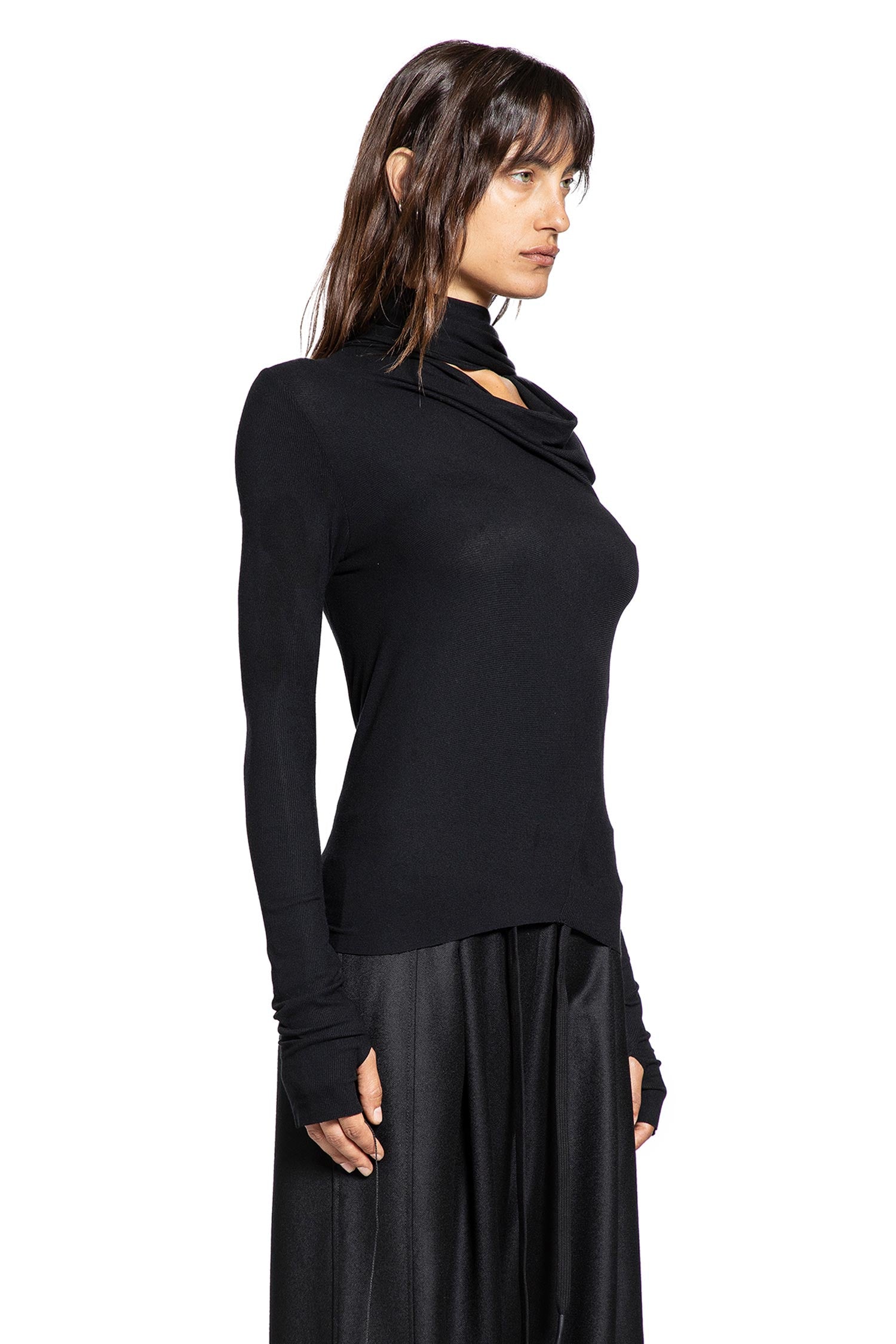Ribbed Scarf Top