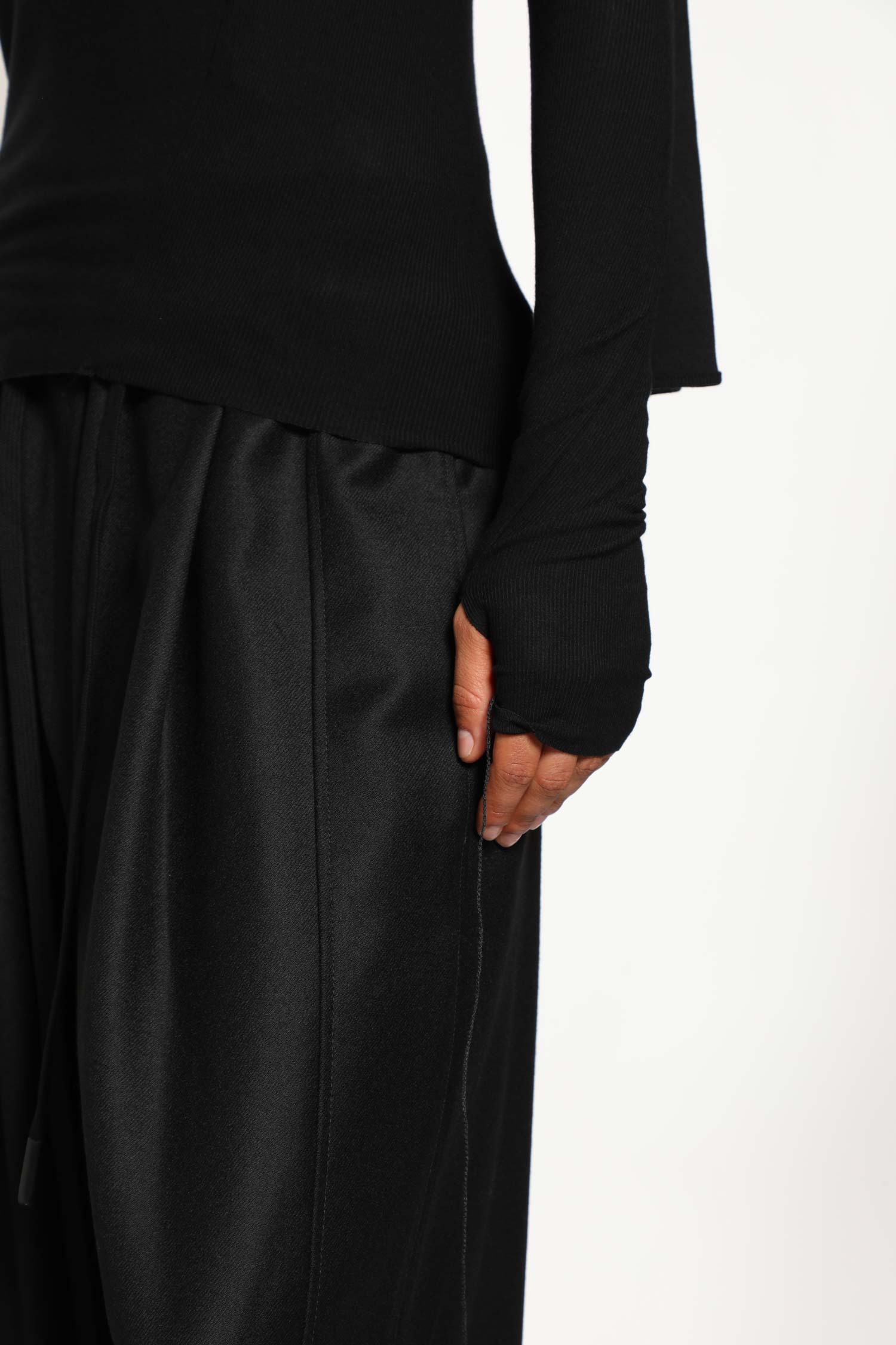 Ribbed Scarf Top