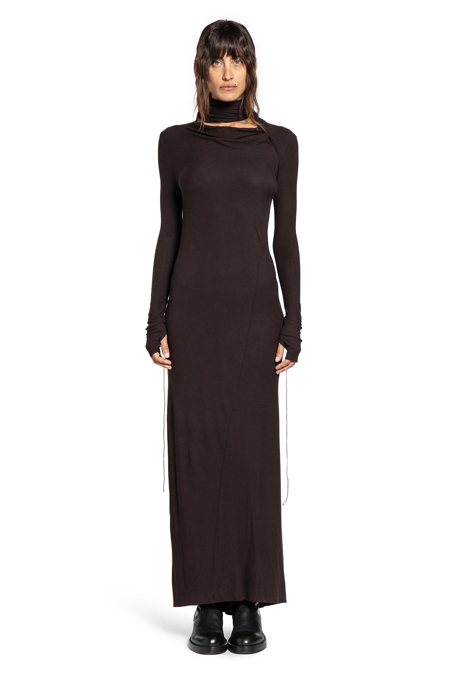 Ribbed Scarf Dress