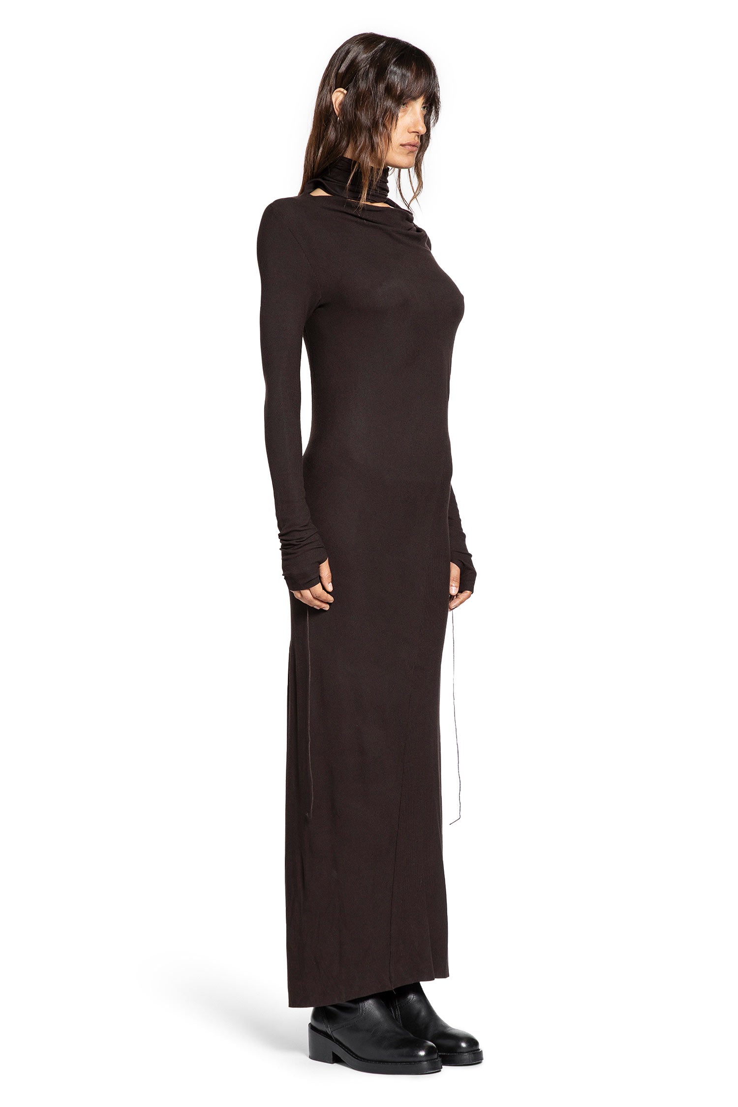Ribbed Scarf Dress