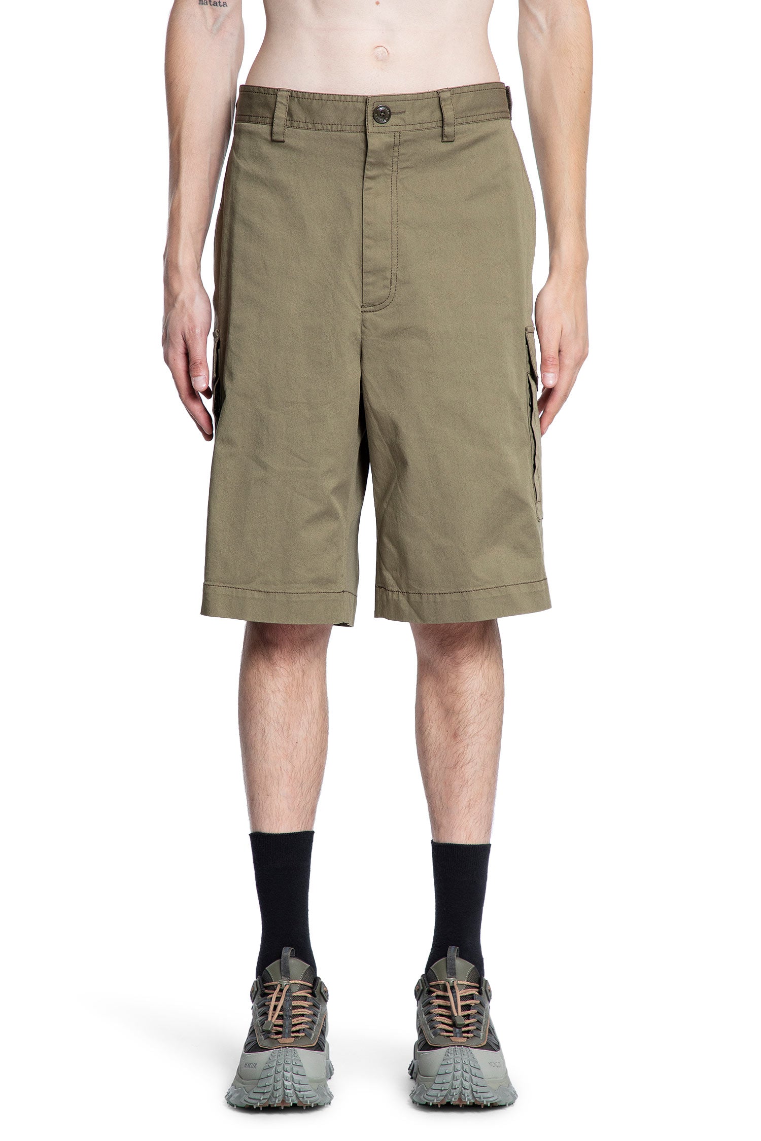 Cotton Gabardine Cargo Shorts - Antonioli.eu