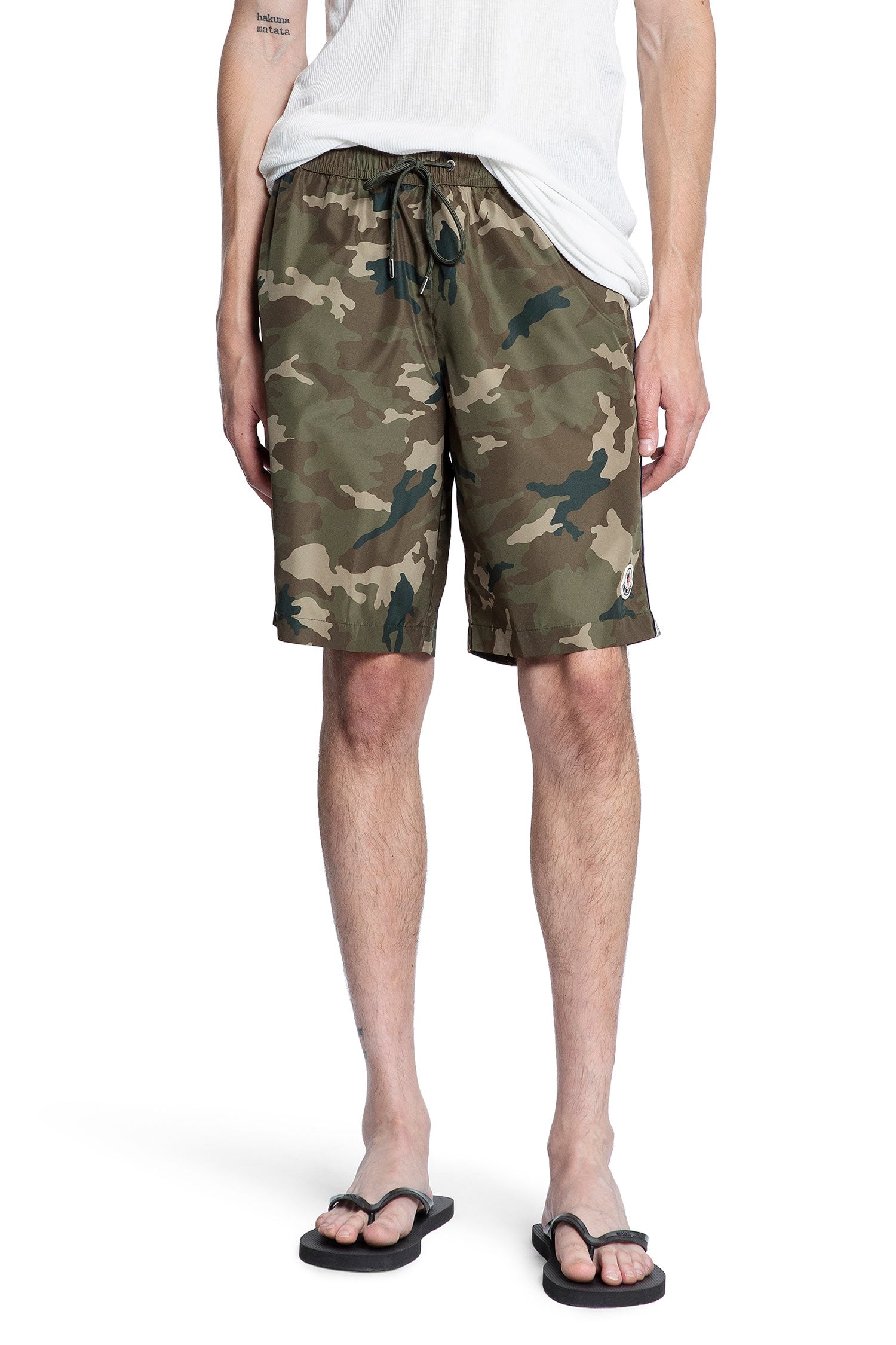 Camo Logo Swim Shorts - Antonioli.eu