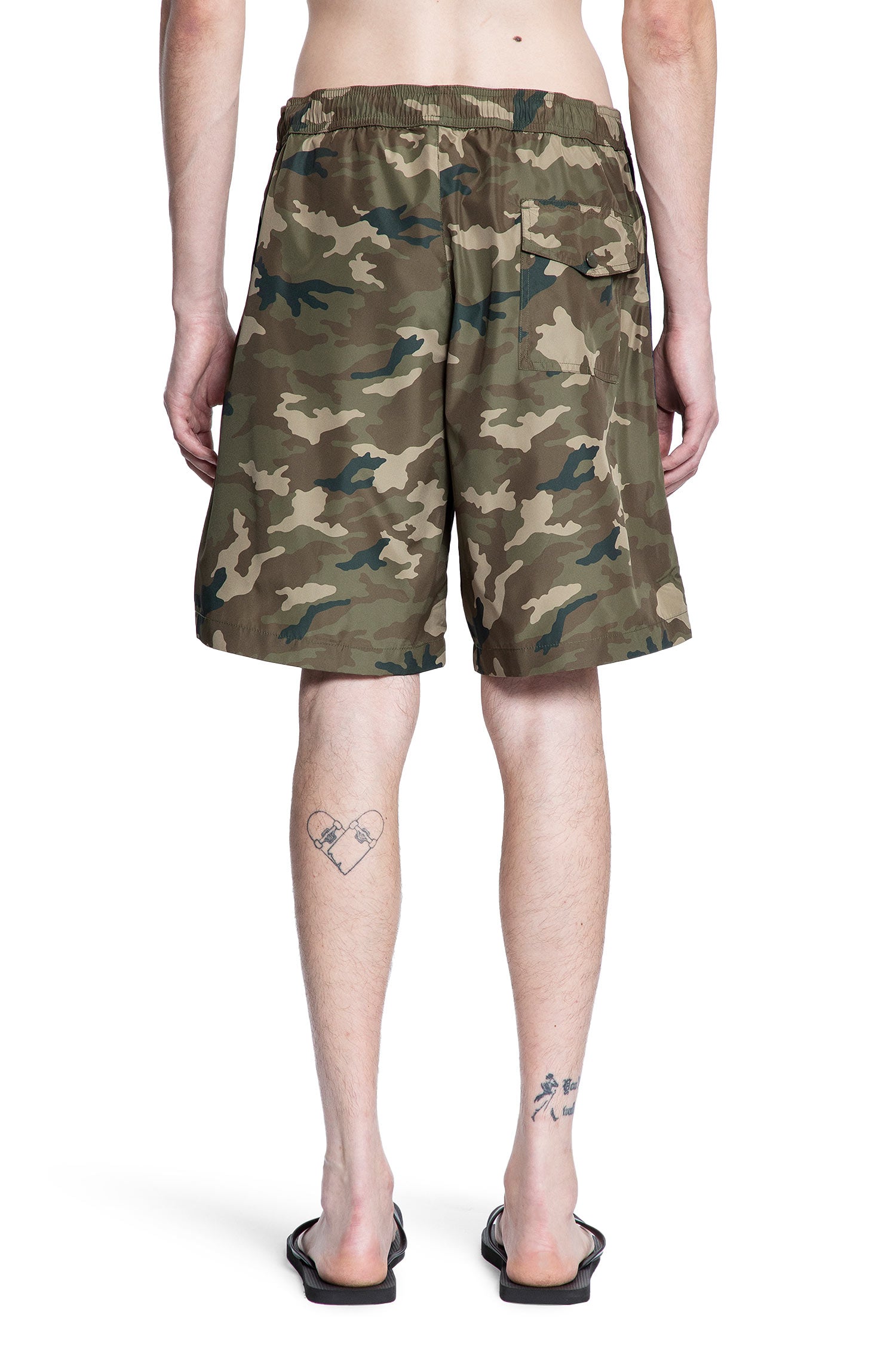 Camo Logo Swim Shorts - Antonioli.eu