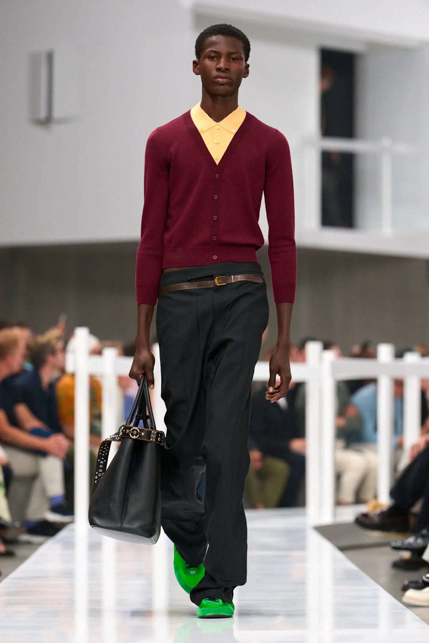 Studded leather belt - Antonioli.eu