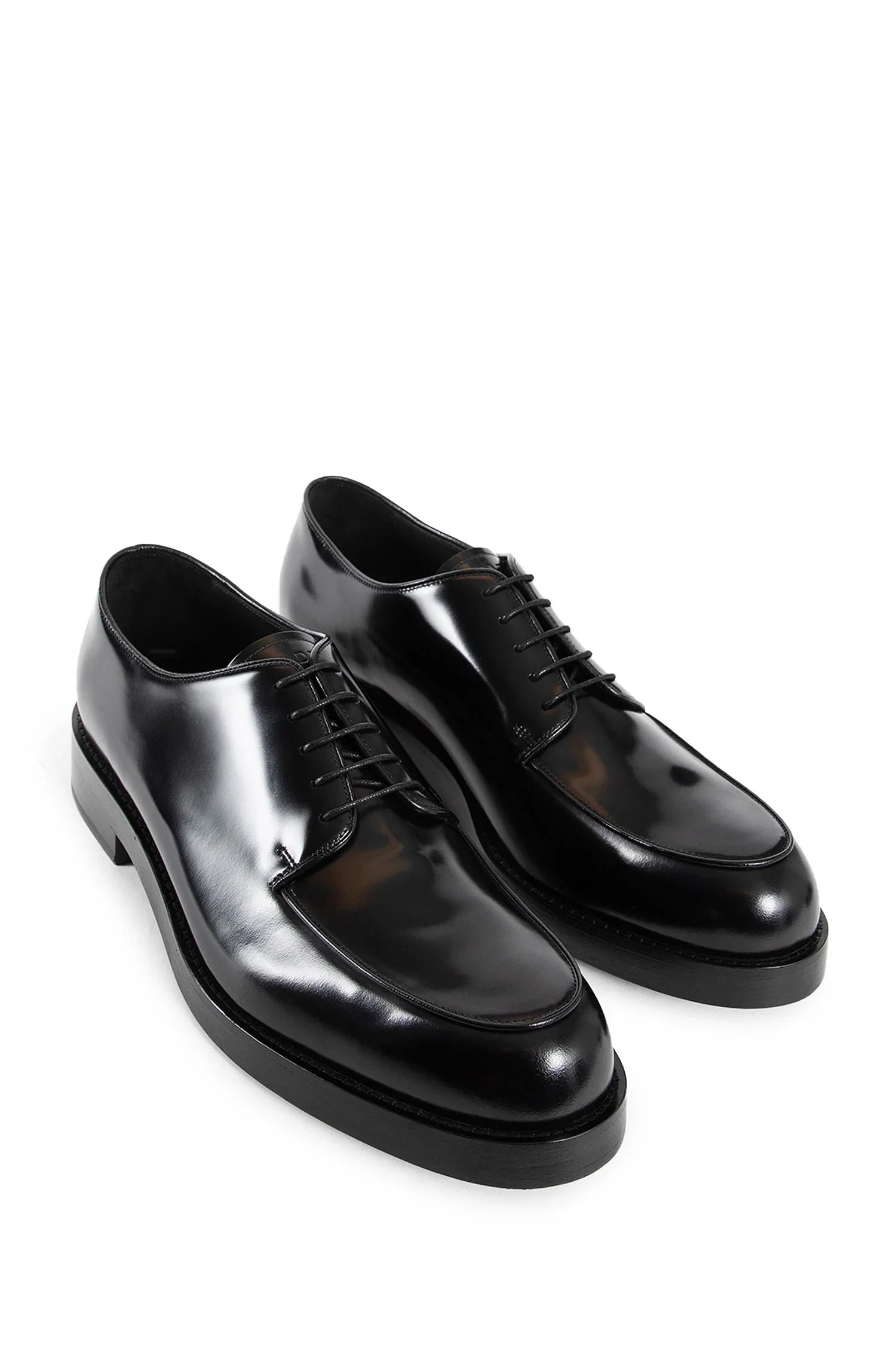 Brushed Leather Derby Shoes - Antonioli.eu
