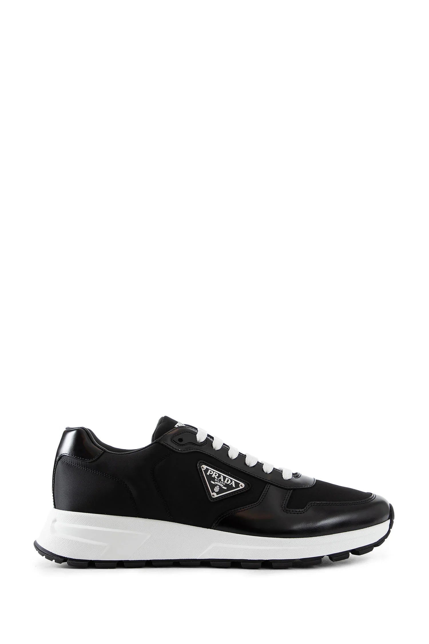 Prax 01 Re-Nylon and Brushed Leather Sneakers - Antonioli.eu
