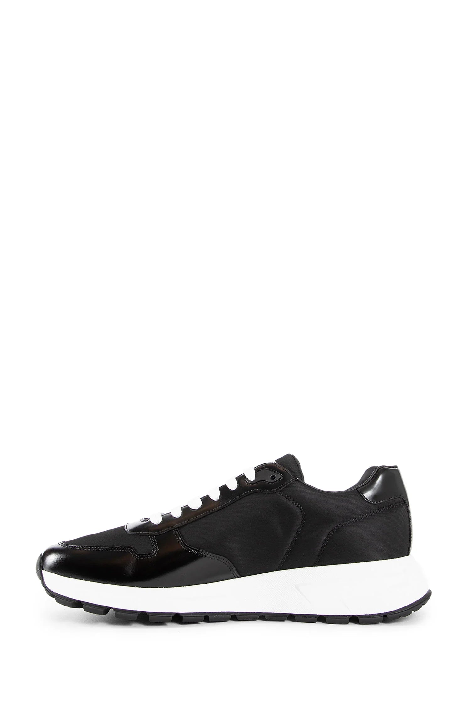 Prax 01 Re-Nylon and Brushed Leather Sneakers - Antonioli.eu