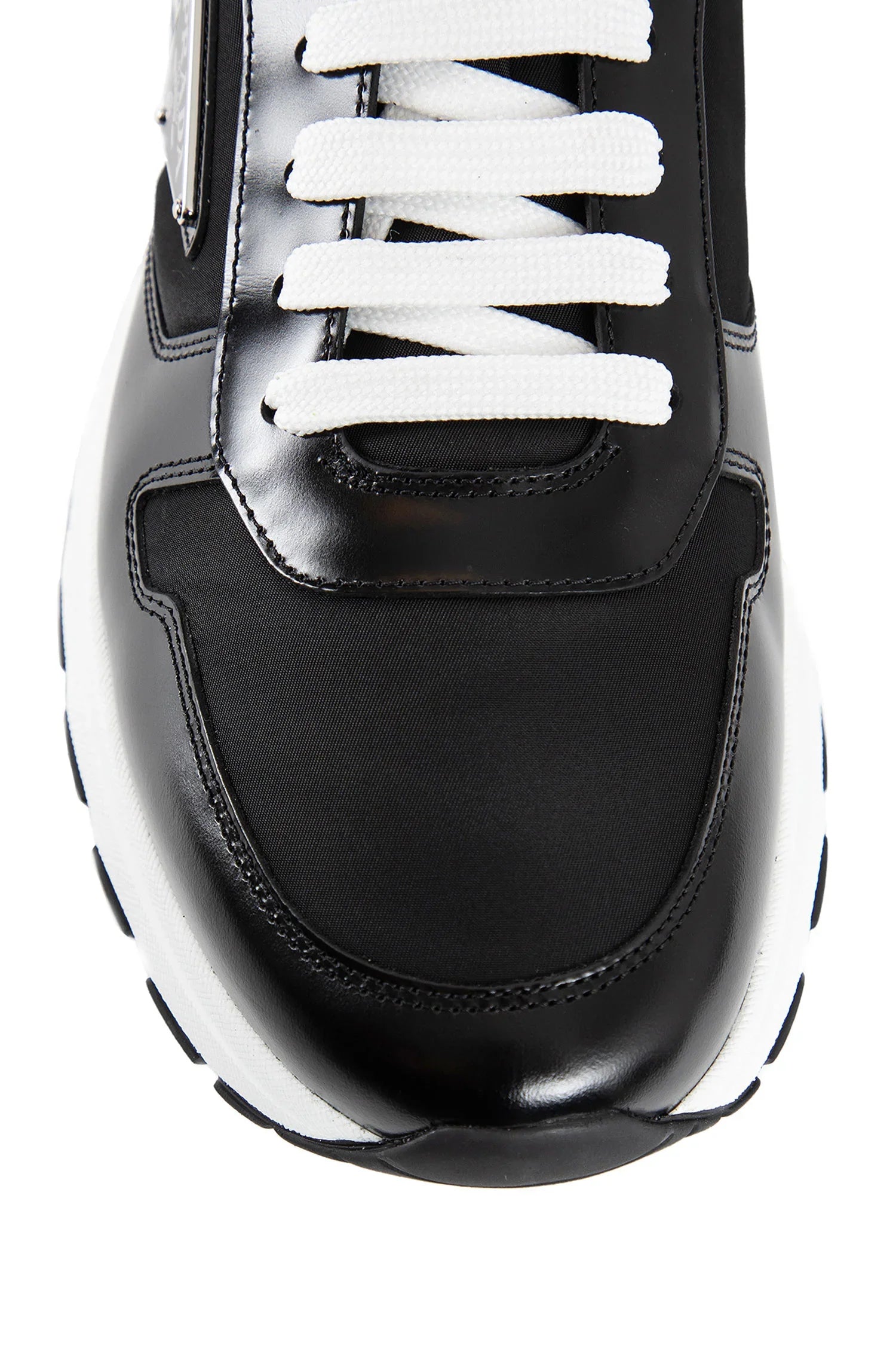 Prax 01 Re-Nylon and Brushed Leather Sneakers - Antonioli.eu