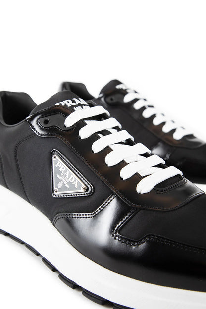 Prax 01 Re-Nylon and Brushed Leather Sneakers - Antonioli.eu