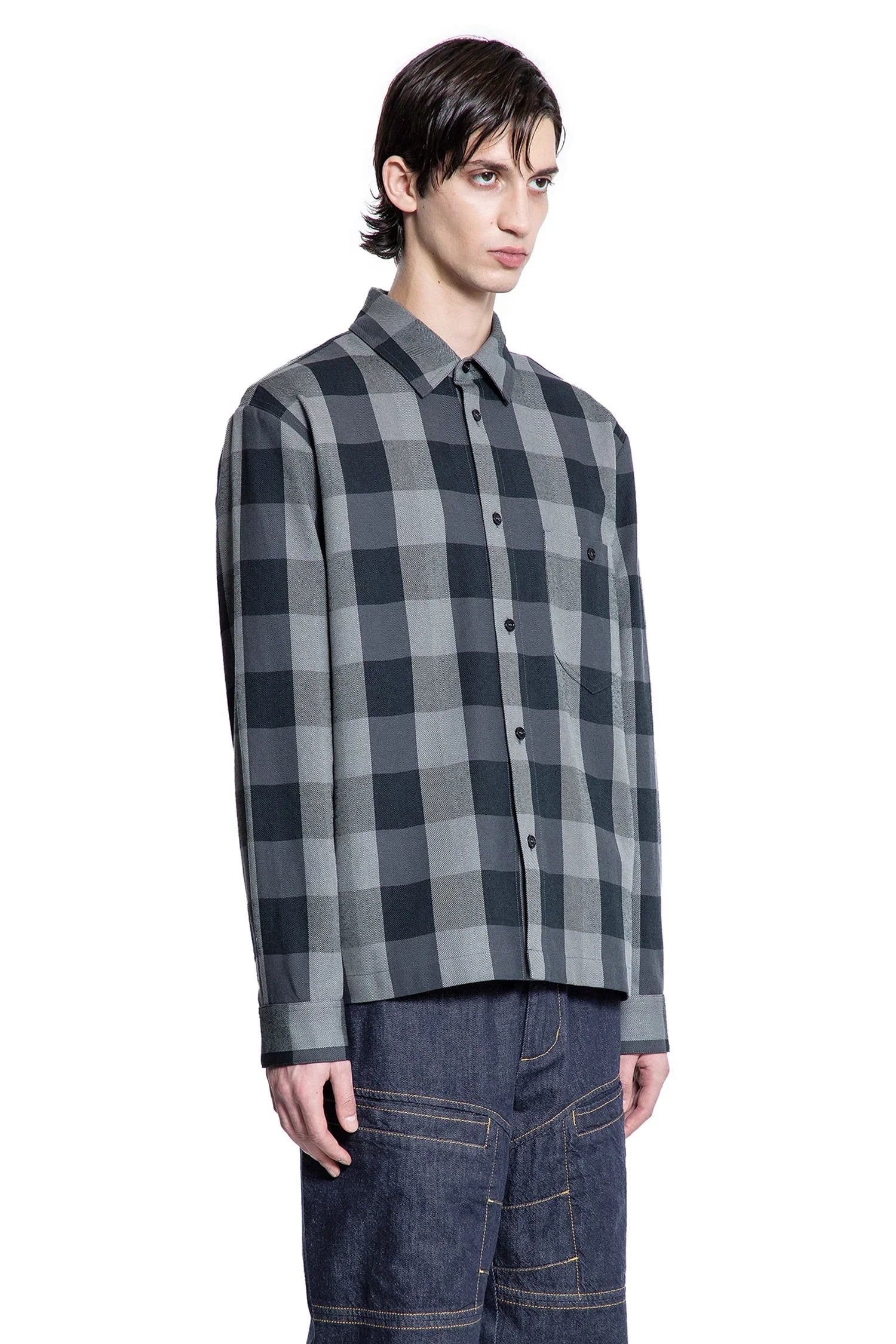 Mercedes-Benz by Nigo Collaboration Check Wool Shirt - Antonioli.eu